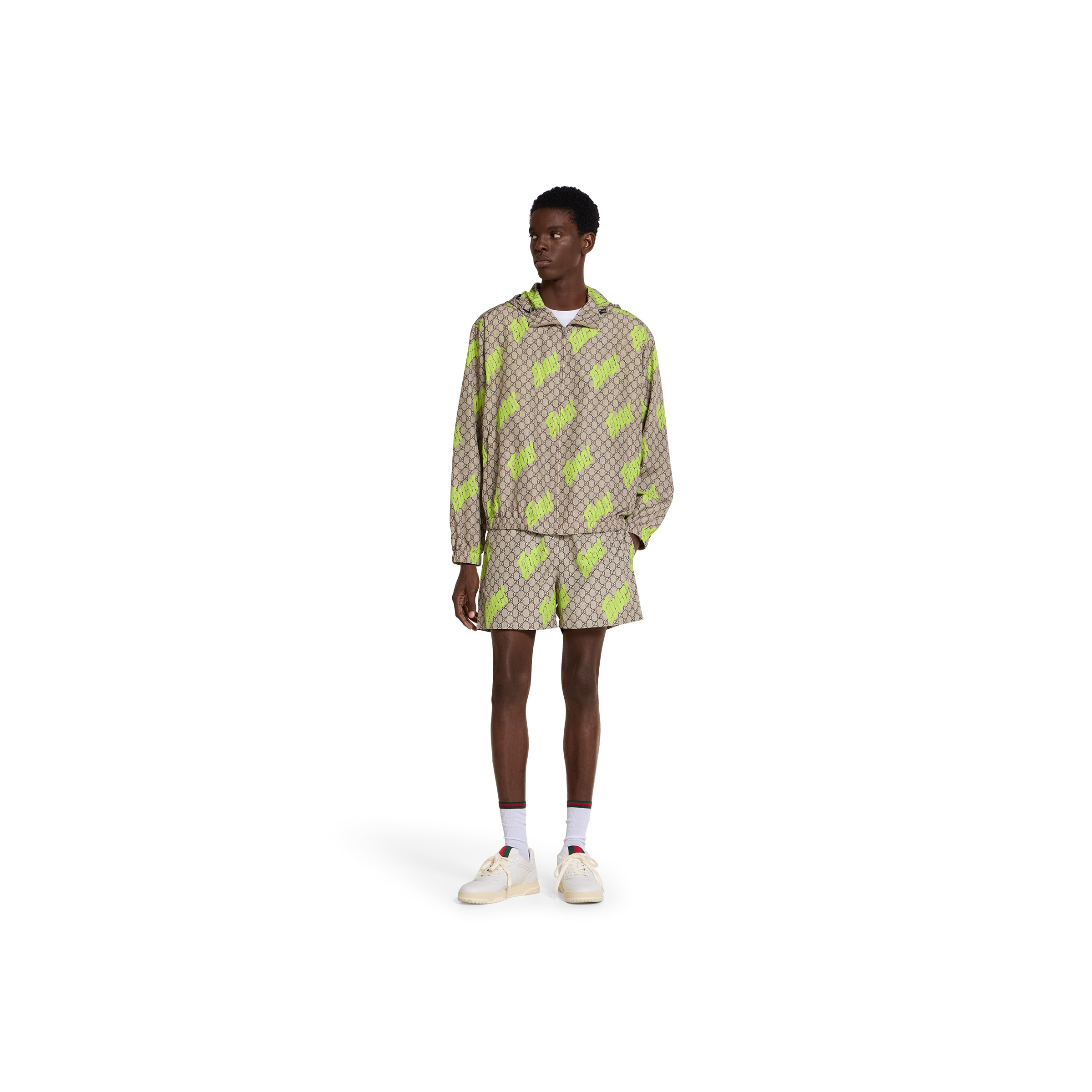 Printed technical poplin swim shorts - 2