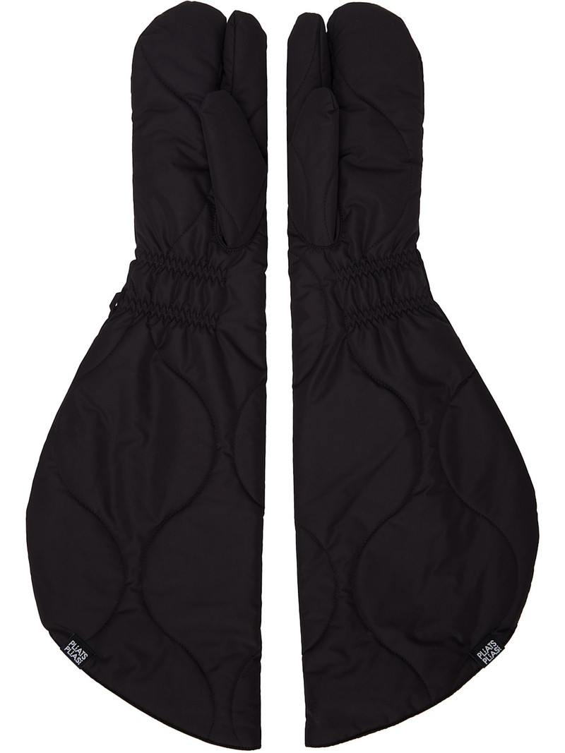 Pleats Please Issey Miyake Black Asteroid Mitts outlook