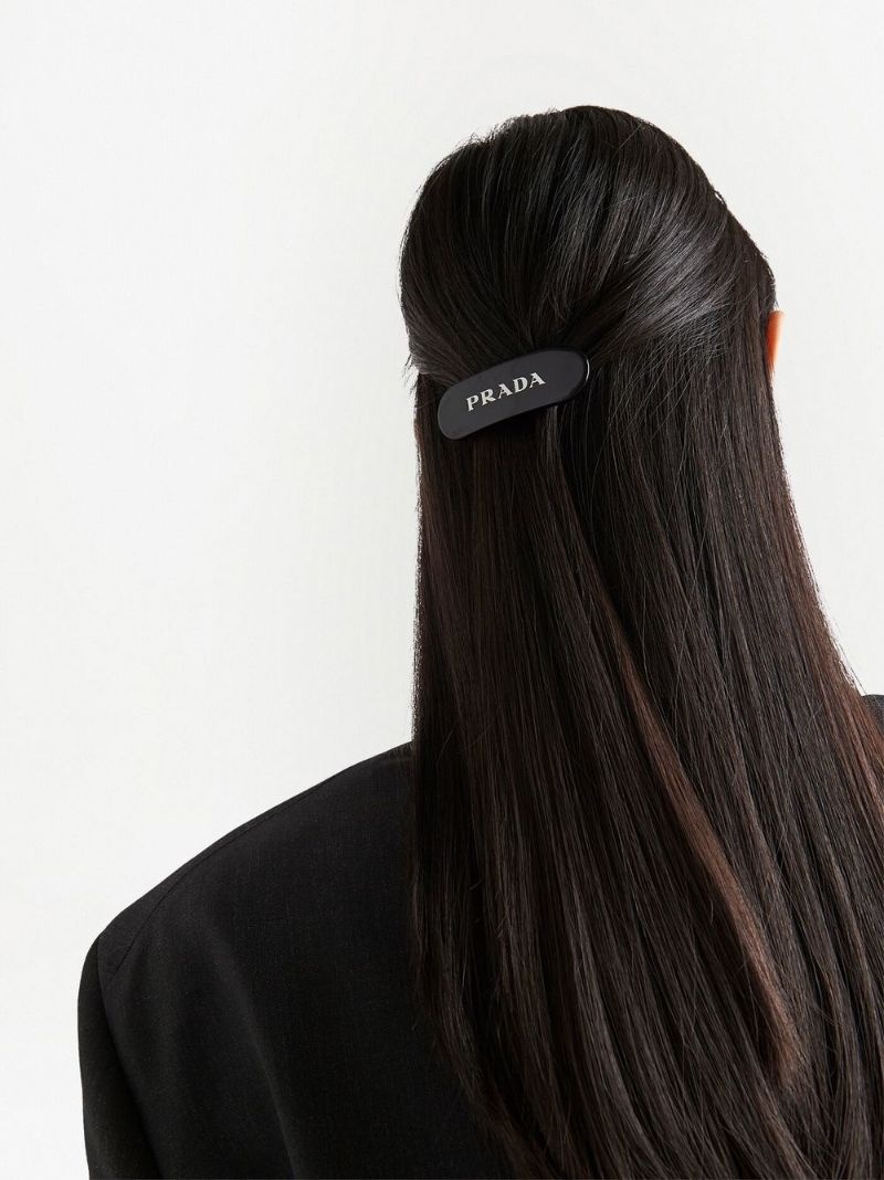 logo-print hair clip - 3