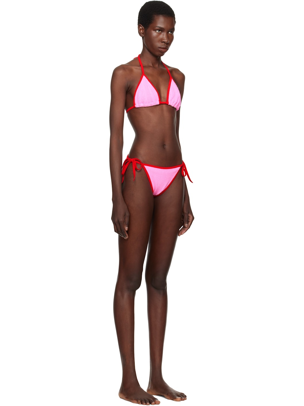 Pink & Red Gina Contrast Bikini - 2