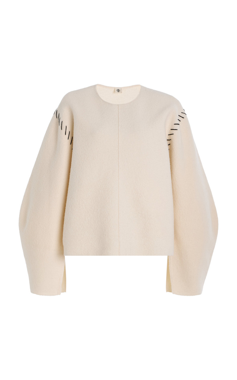 Oslo Oversized Wool Sweater white 1