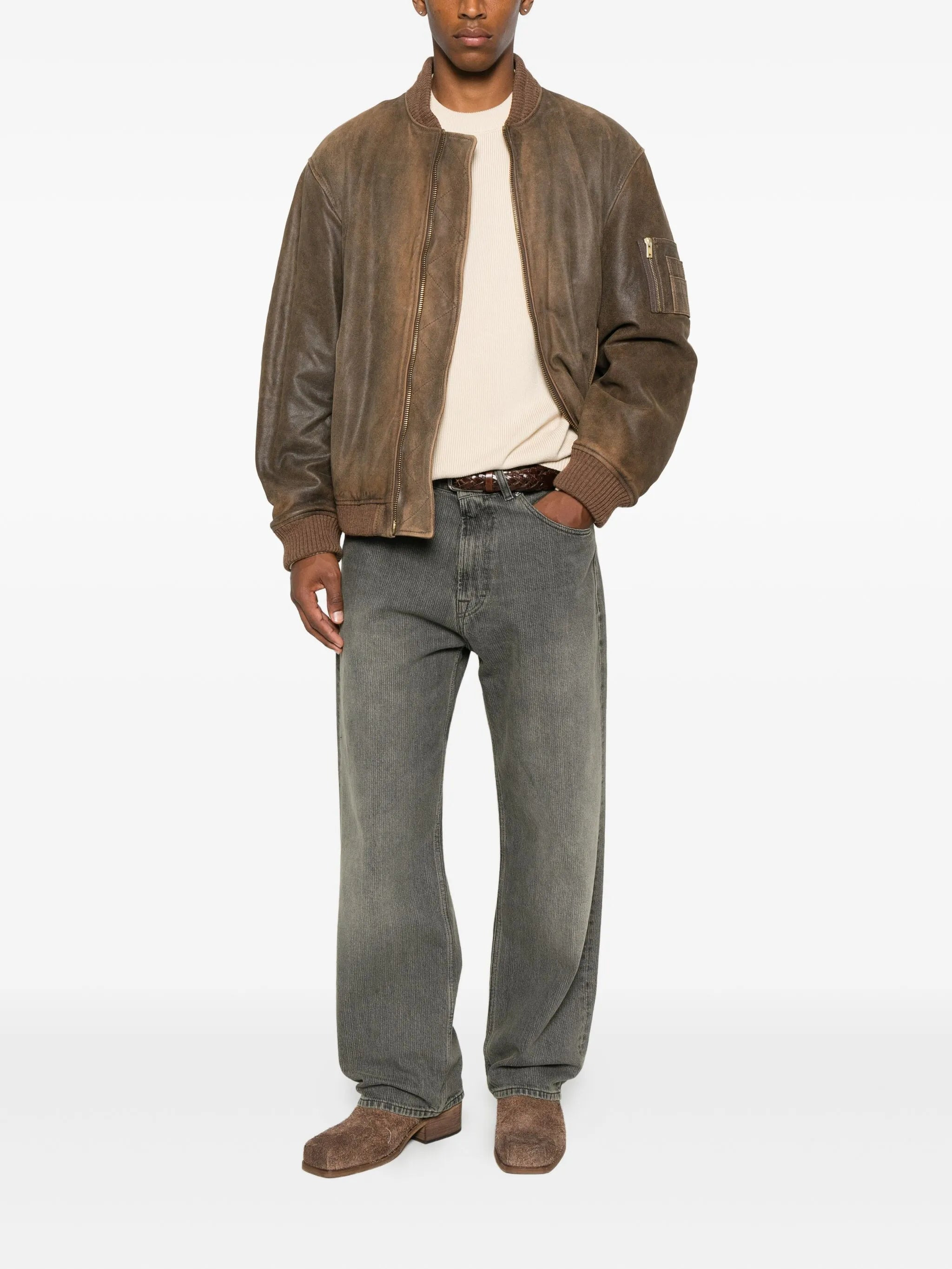 Golden Goose Zip-fastening Leather Jacket - 2