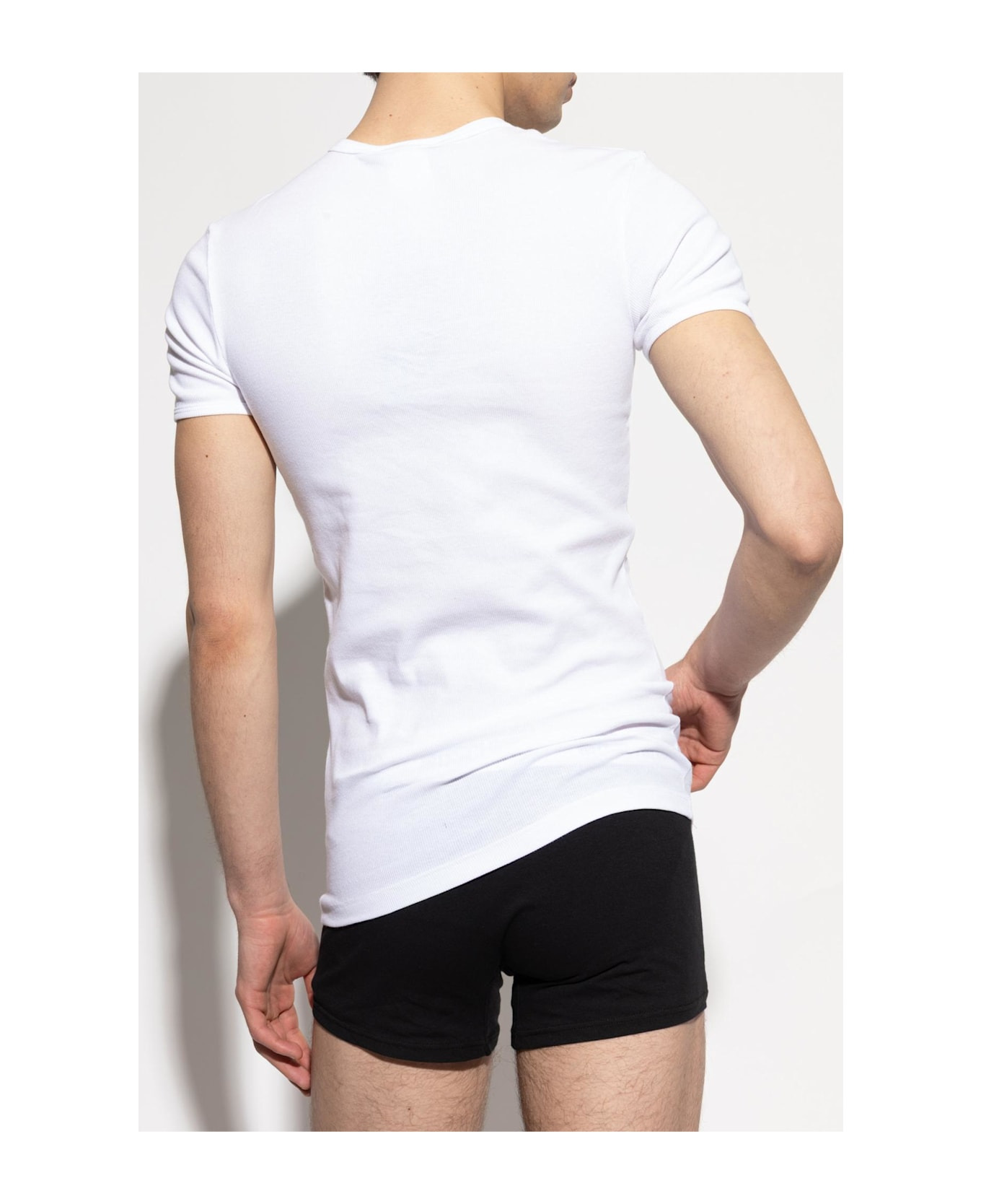 Versace Underwear T-shirt With Embroidered Logo - 3
