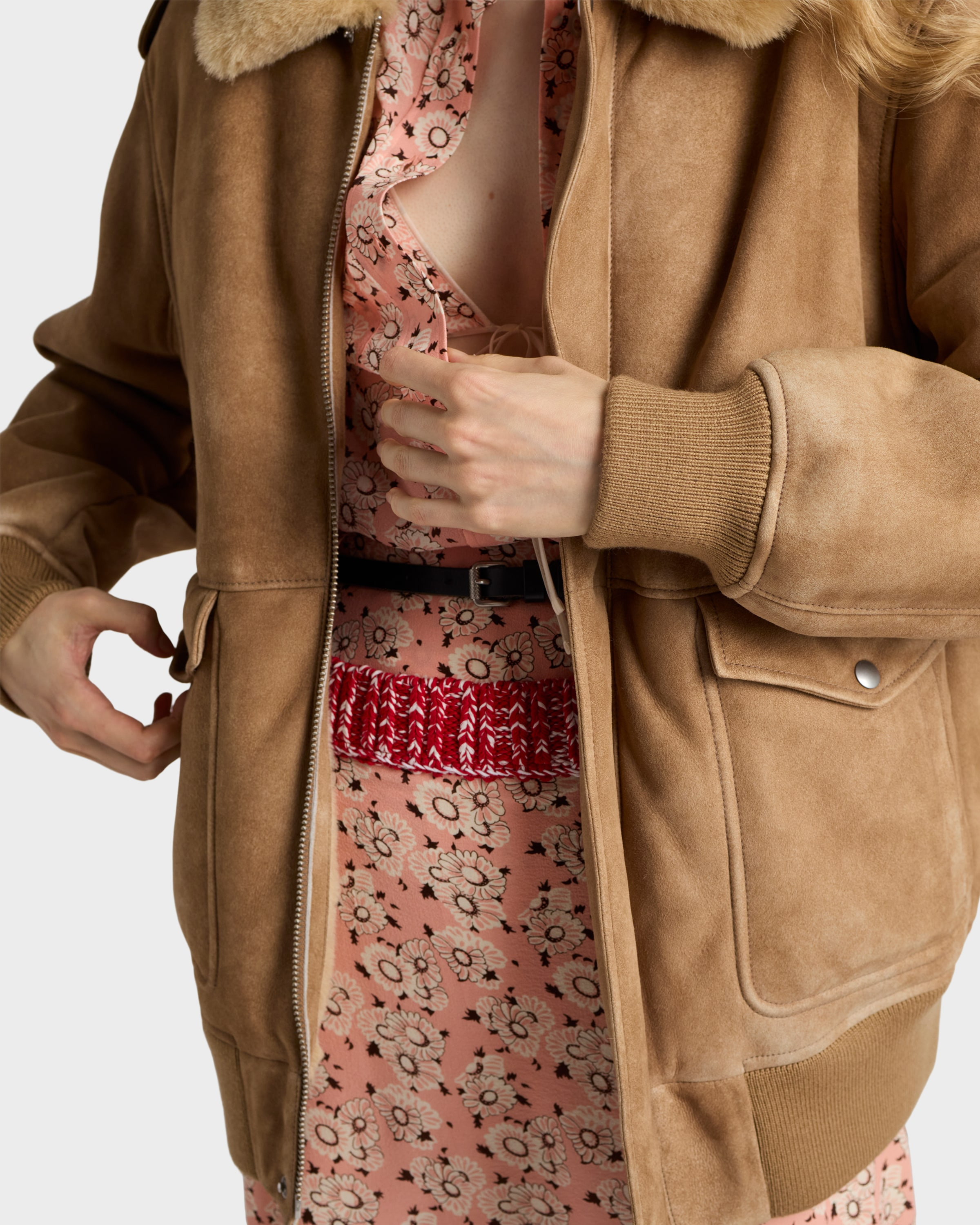 Shearling bomber jacket - 3