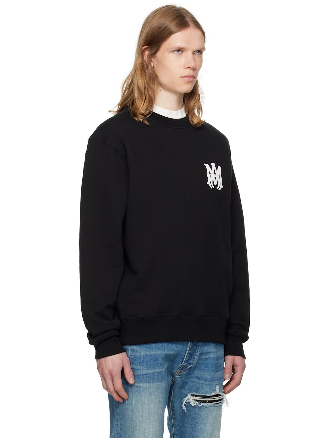 Black MA Core Logo Crew Sweatshirt - 2
