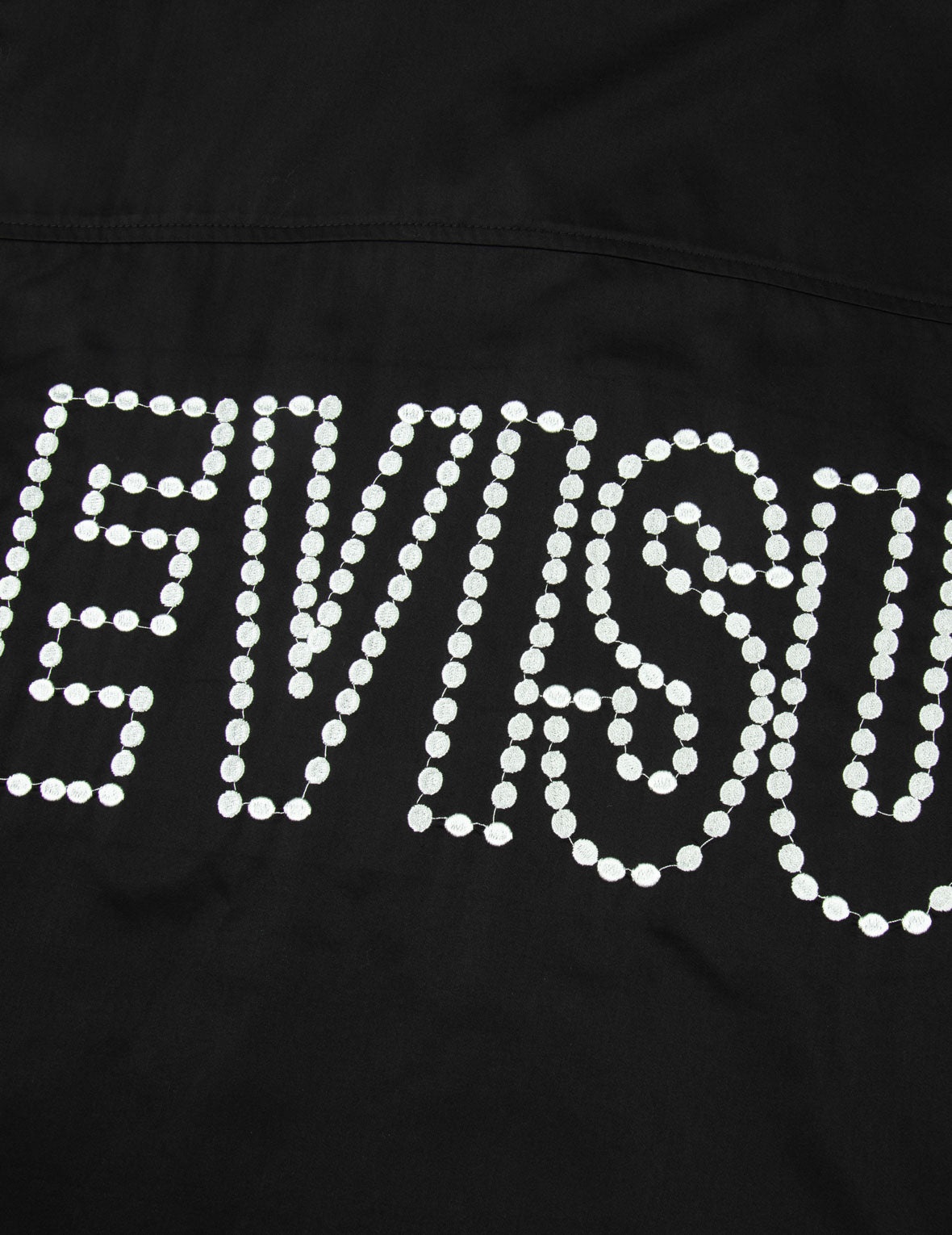 Chain-Stitched Embroidery Logo Boxy Tencel Shirt - 13
