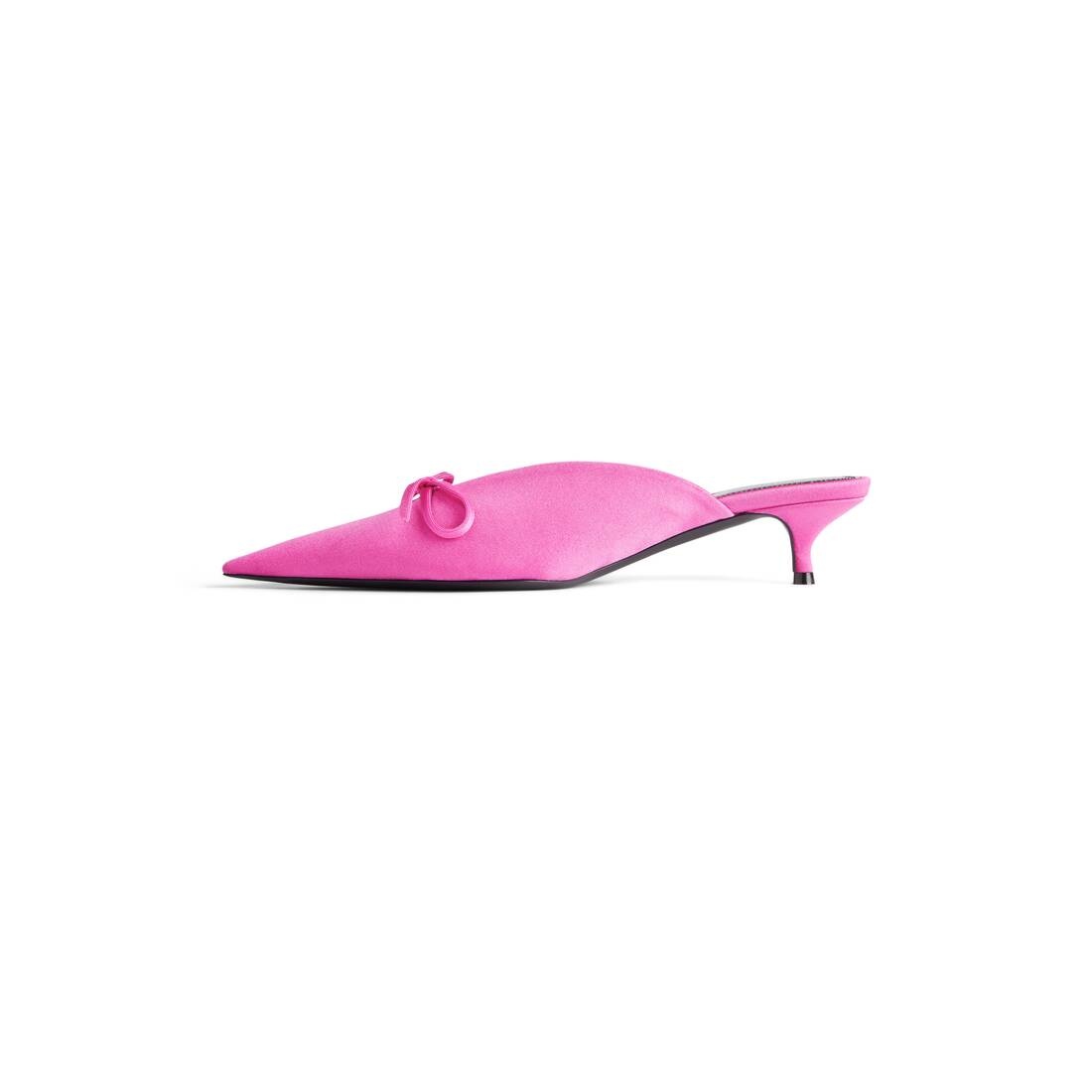 Women's Knife Bow 40mm Mule in Pink - 4