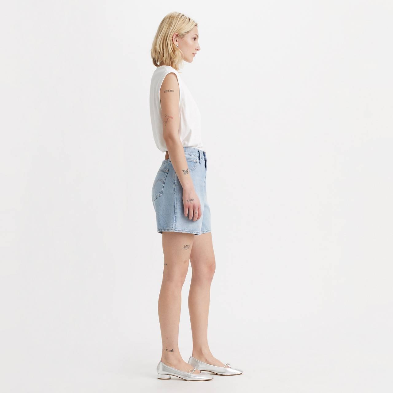 HIGH RISE BAGGY WOMEN'S SHORTS - 6