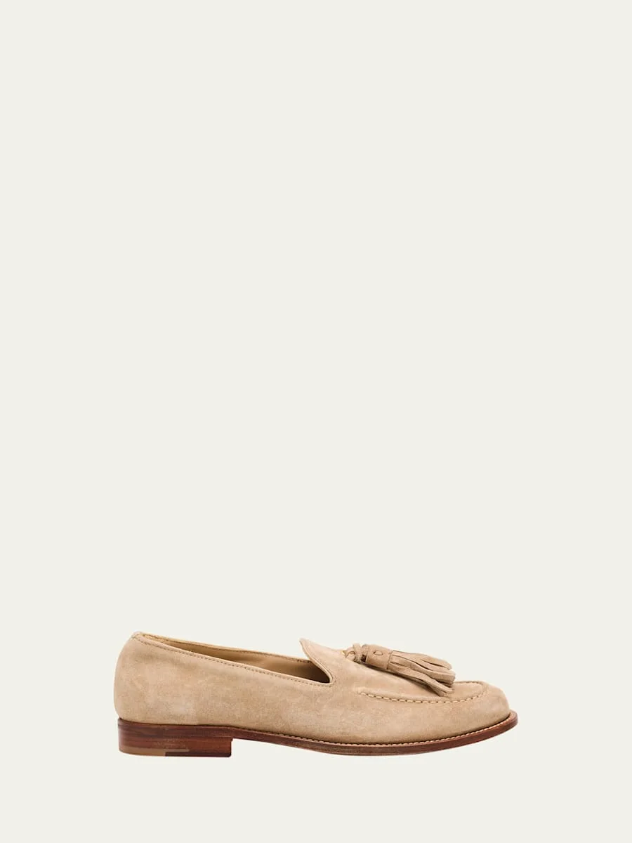 Renee Suede Tassel Loafers - 1