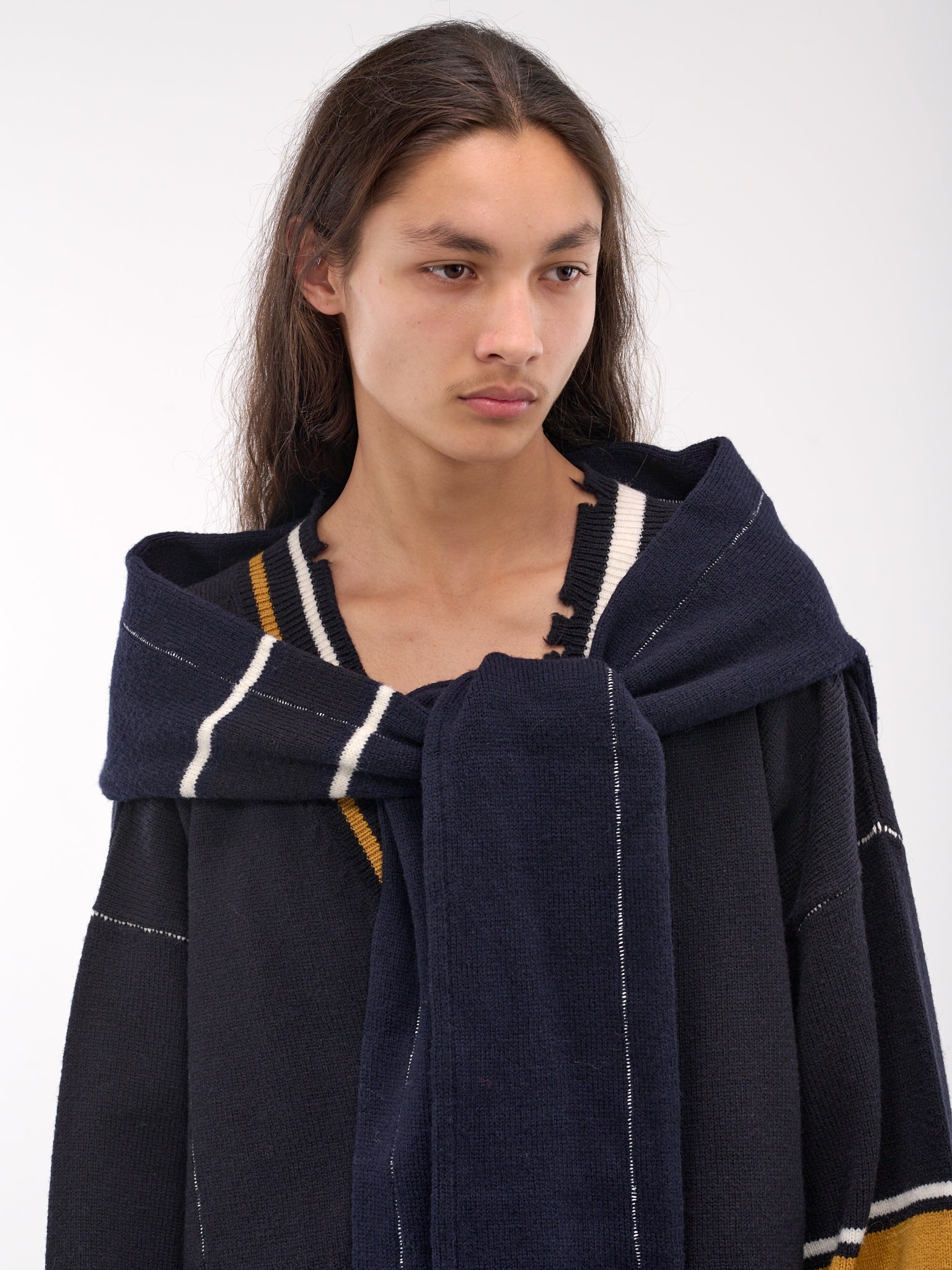 Knit Sweater Scarf - 4