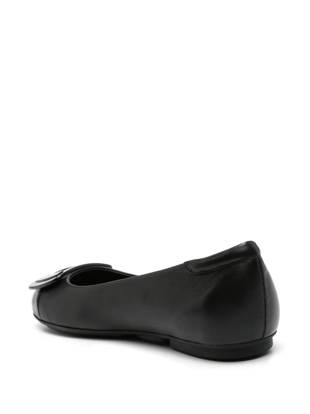 logo-plaque ballerina shoes - 3