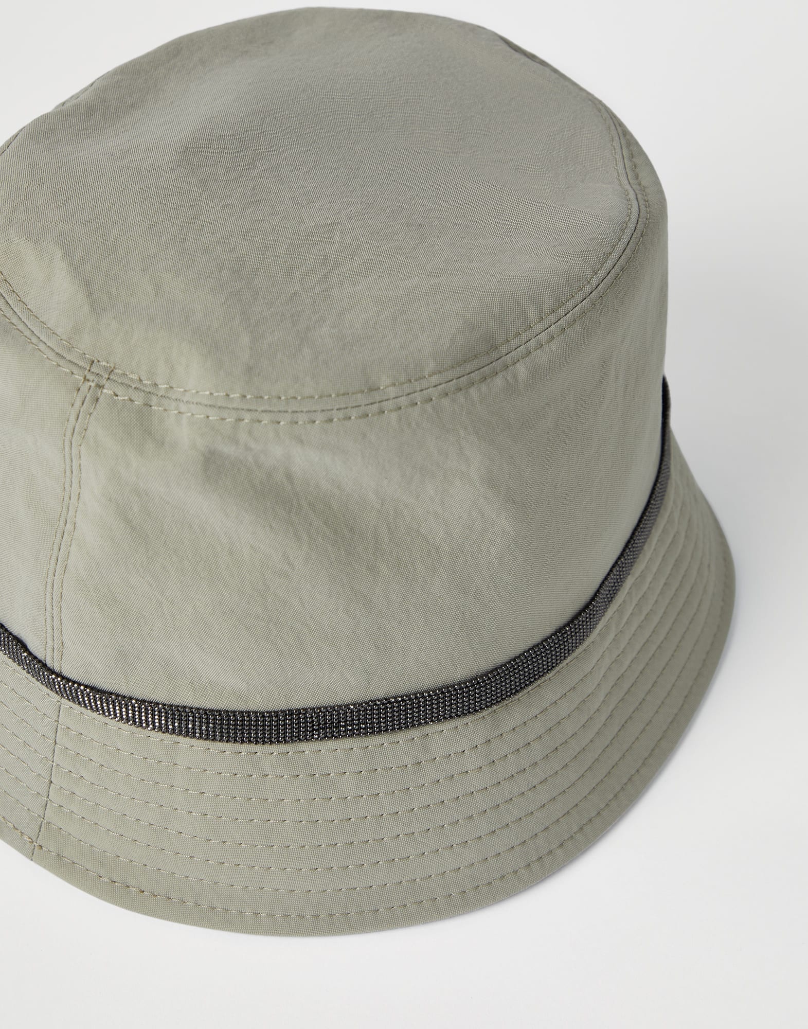 Techno canvas bucket hat with shiny band - 2