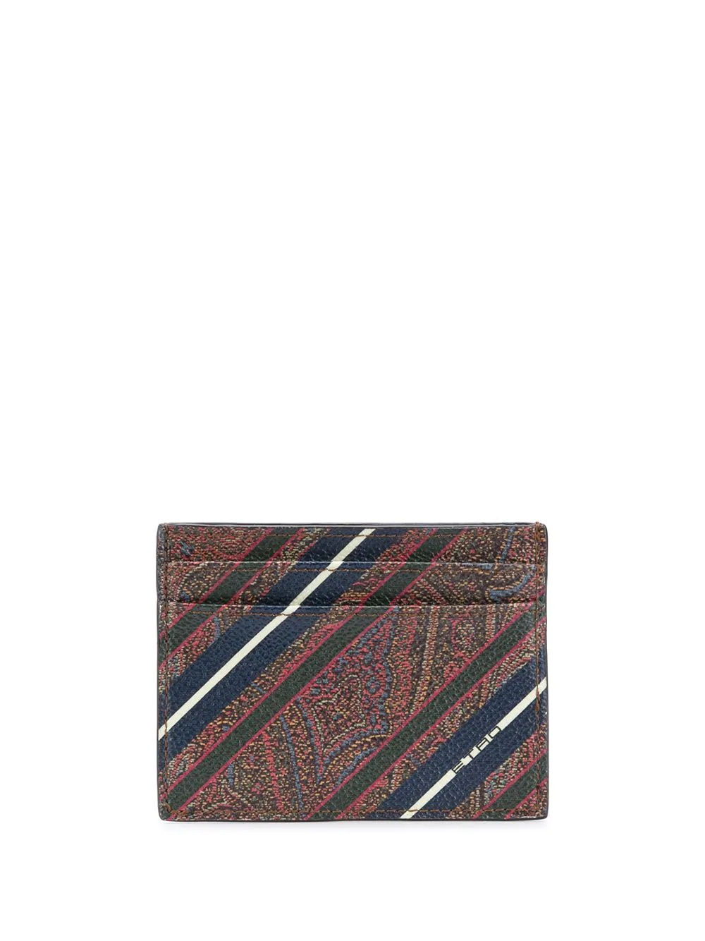 striped paisley-print cardholder - 1