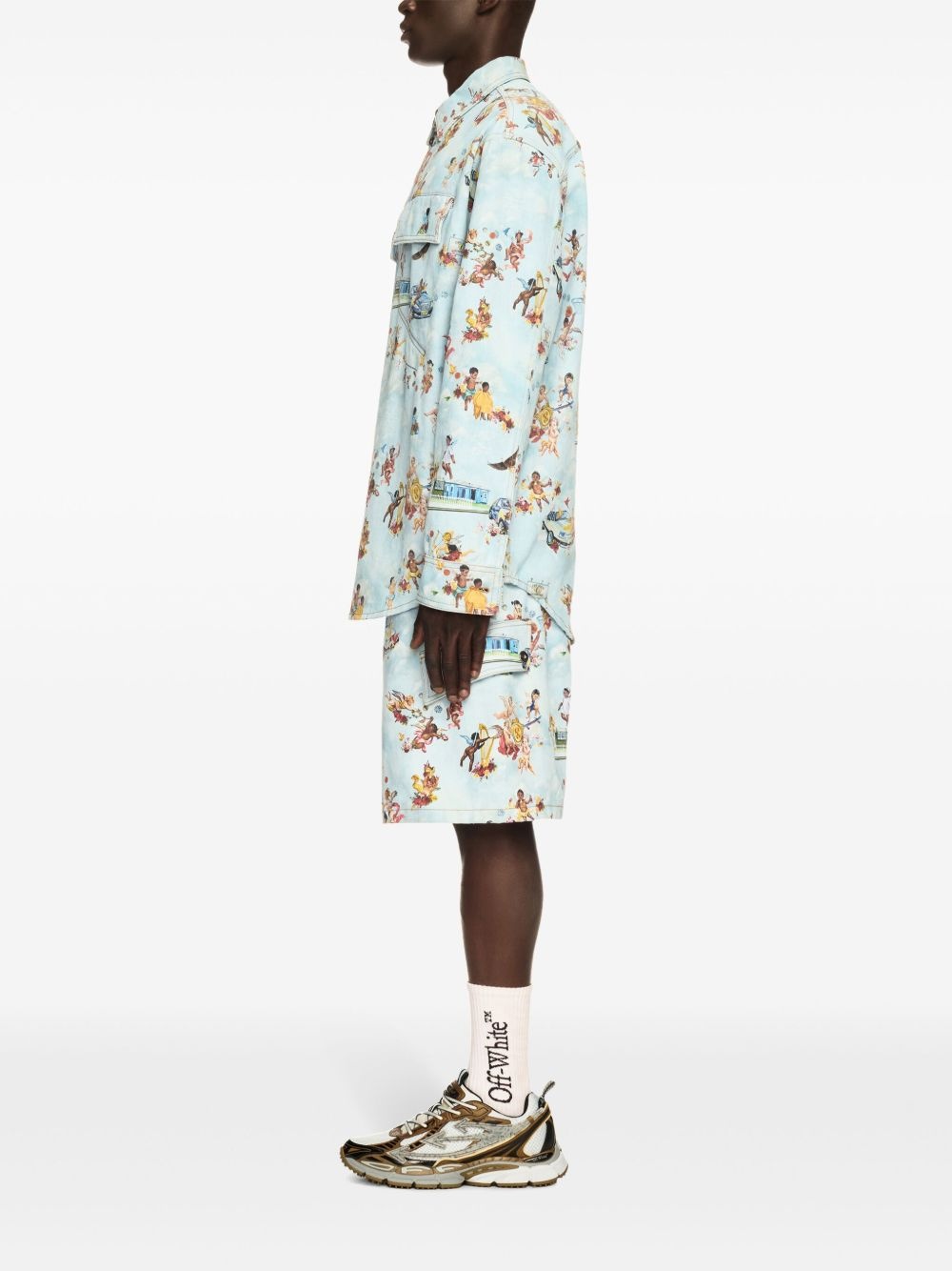 fresco-print shirt - 3