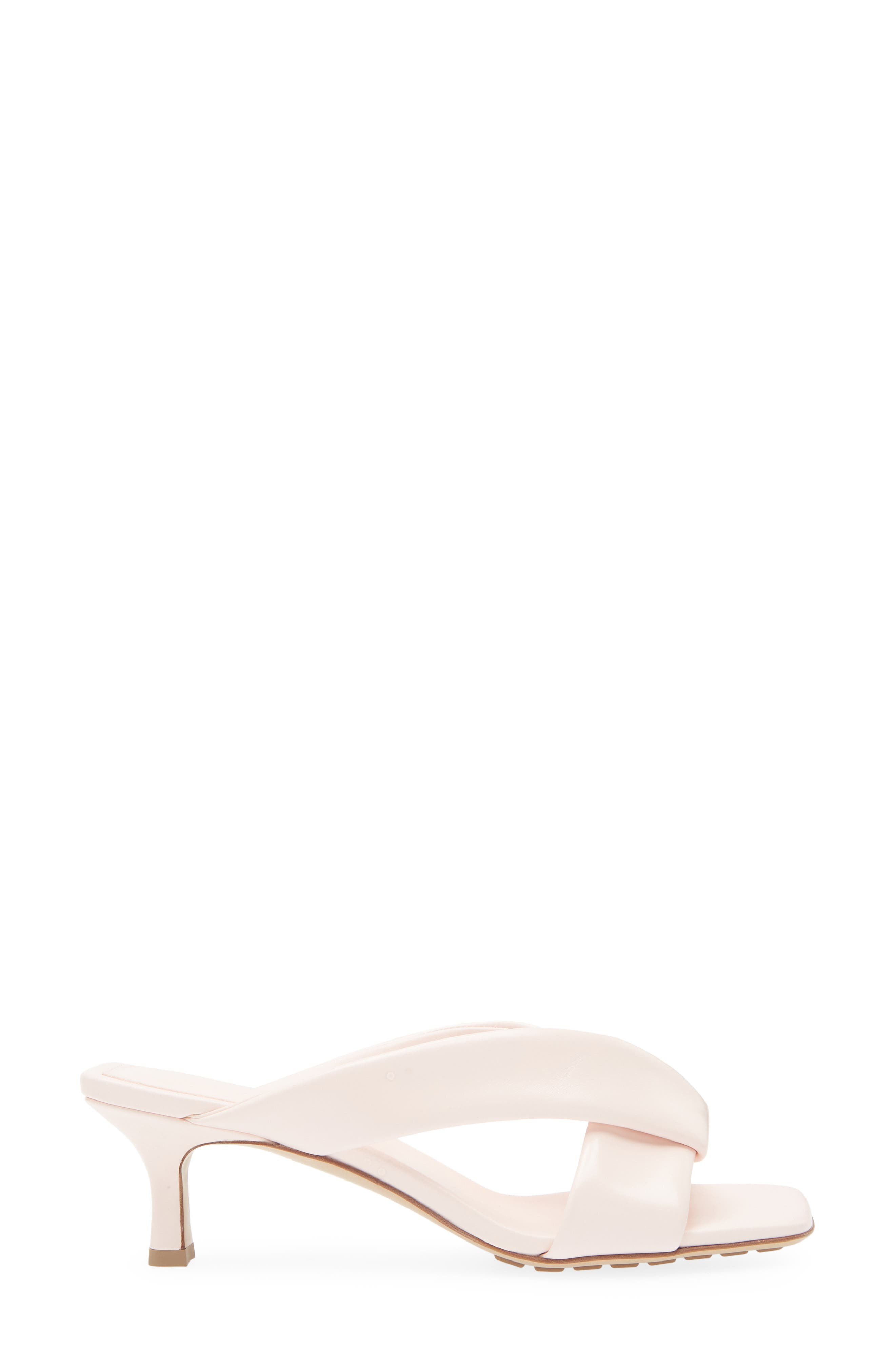 Bottega Veneta Riva Kitten Heel Sandal in 5964 Seashell at Nordstrom - 3