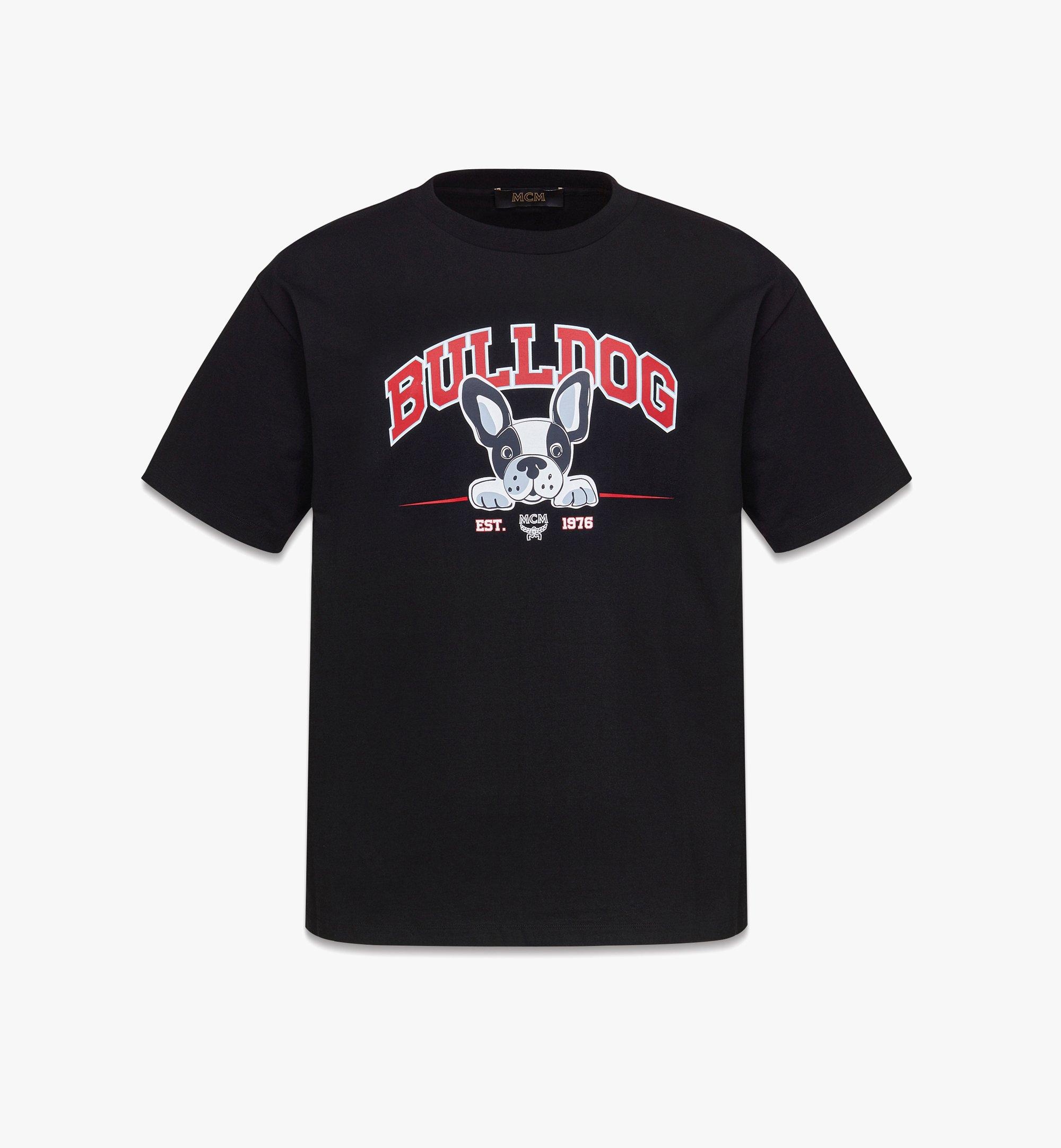 M Pup Bulldog Print T-Shirt in Organic Cotton - 1