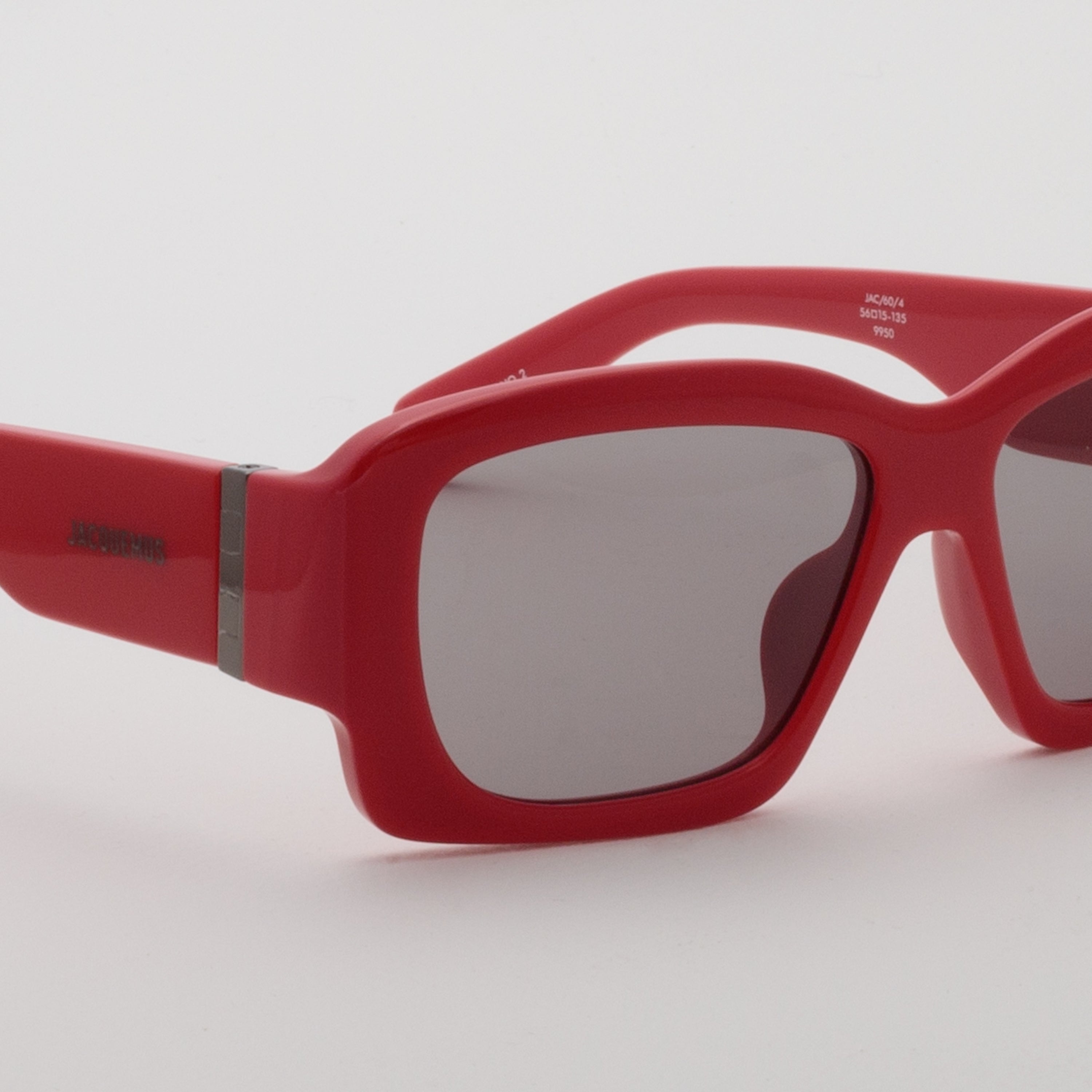Croisiere Rectangular Sunglasses in Red - 3