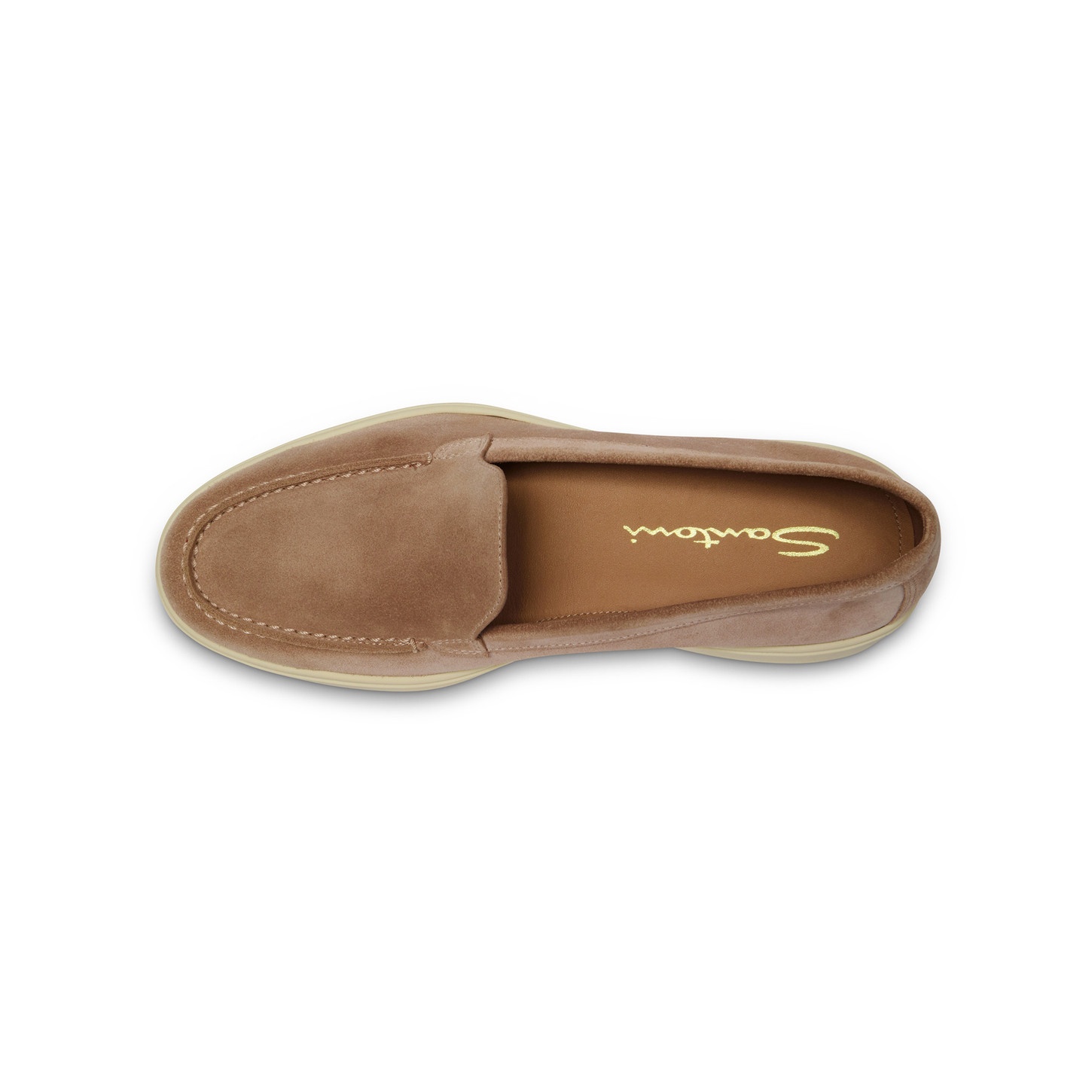 Women's pink suede loafer - 4