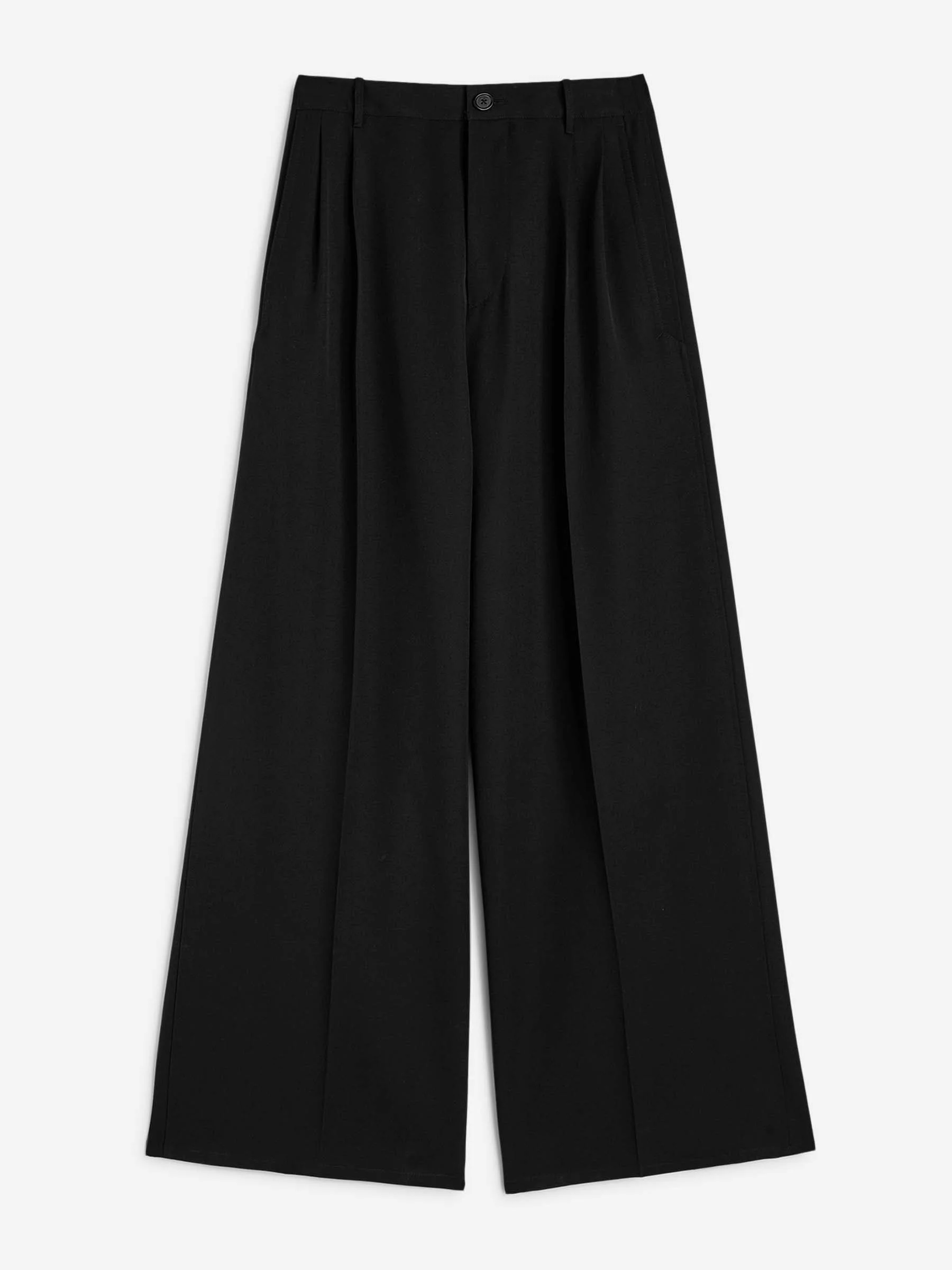 WOOL GABARDINE TROUSERS - 1