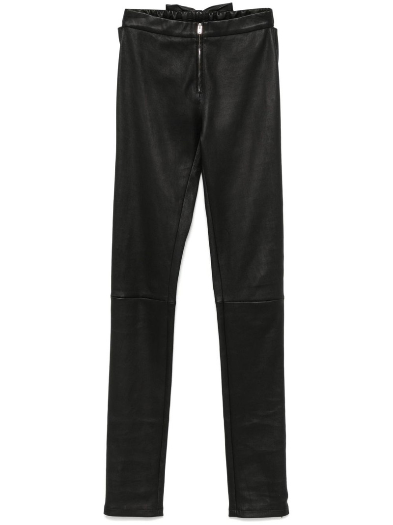 Josie skinny leather trousers 1