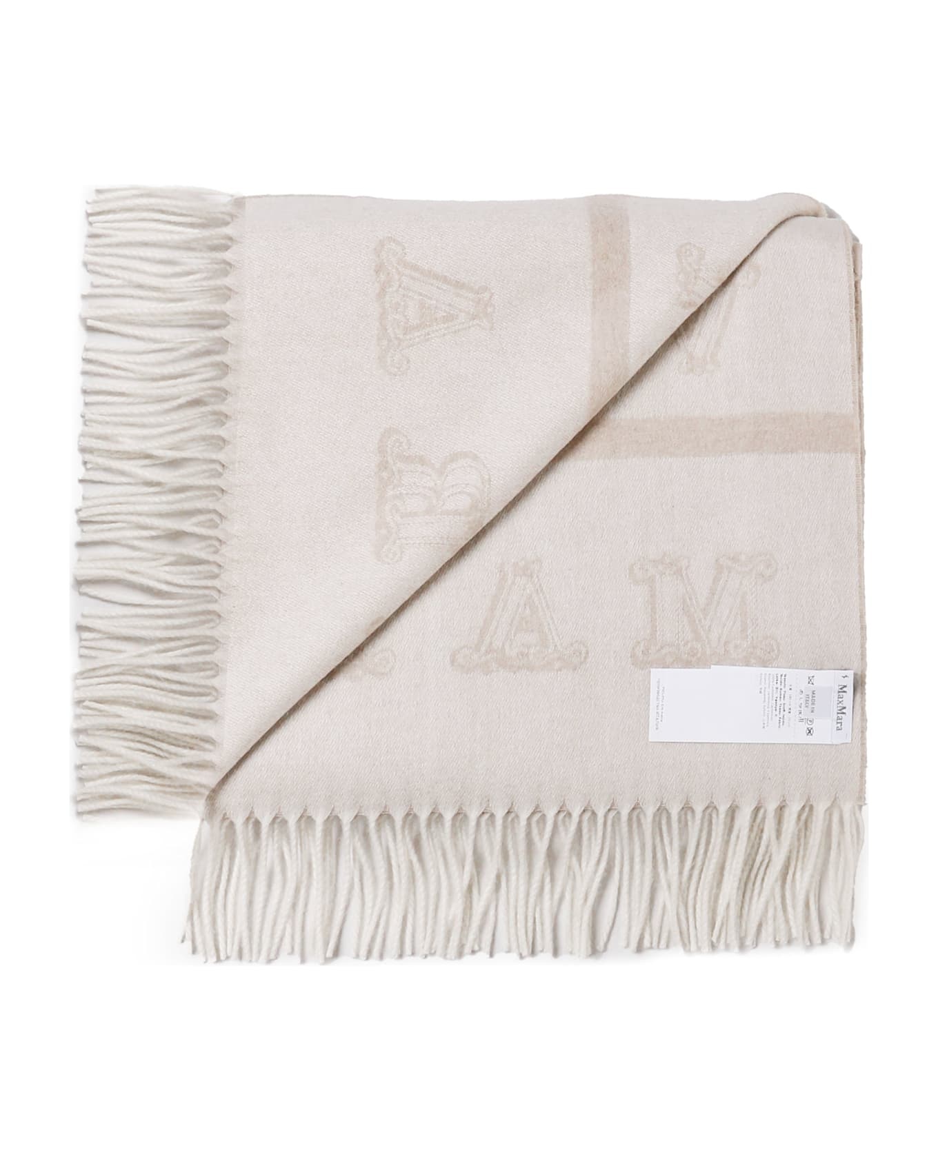 Logo Patch Fringed Edge Scarf - 3