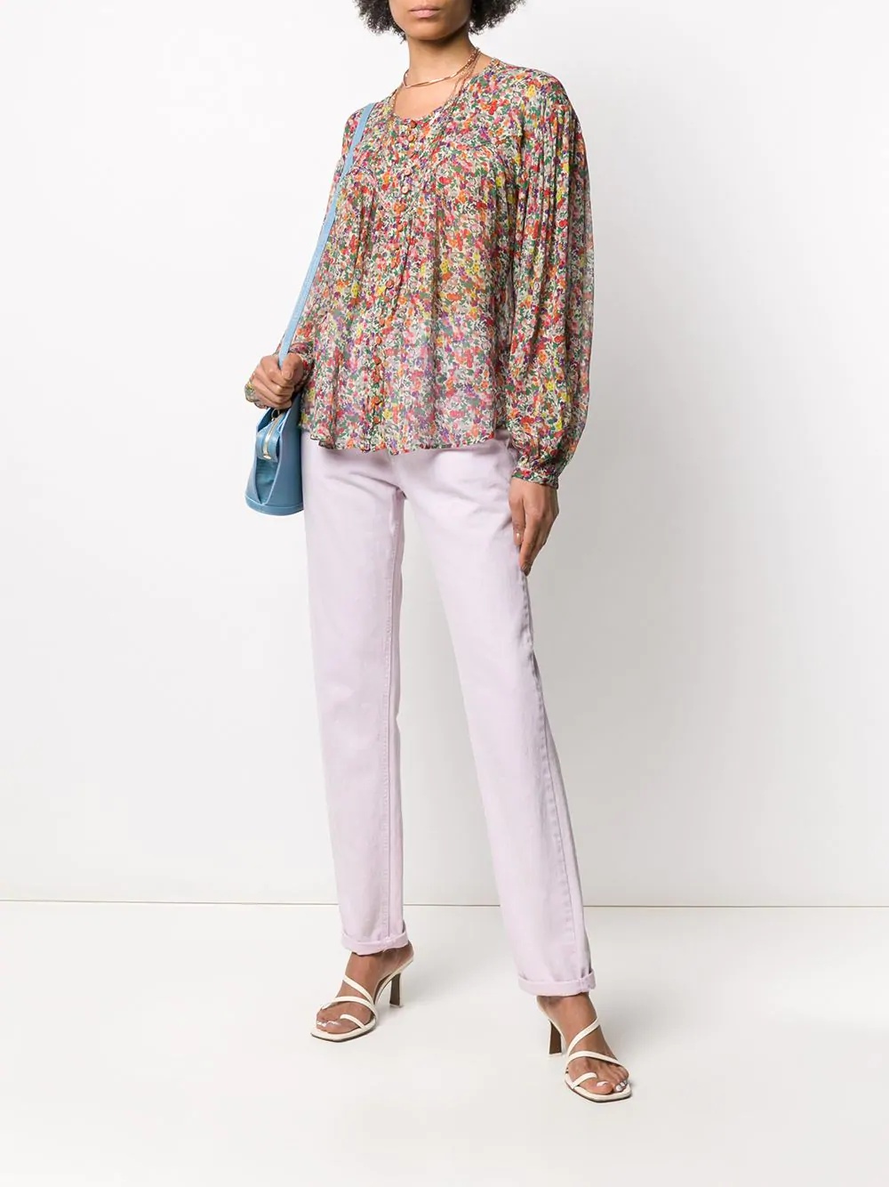 Orionea floral-print blouse - 2