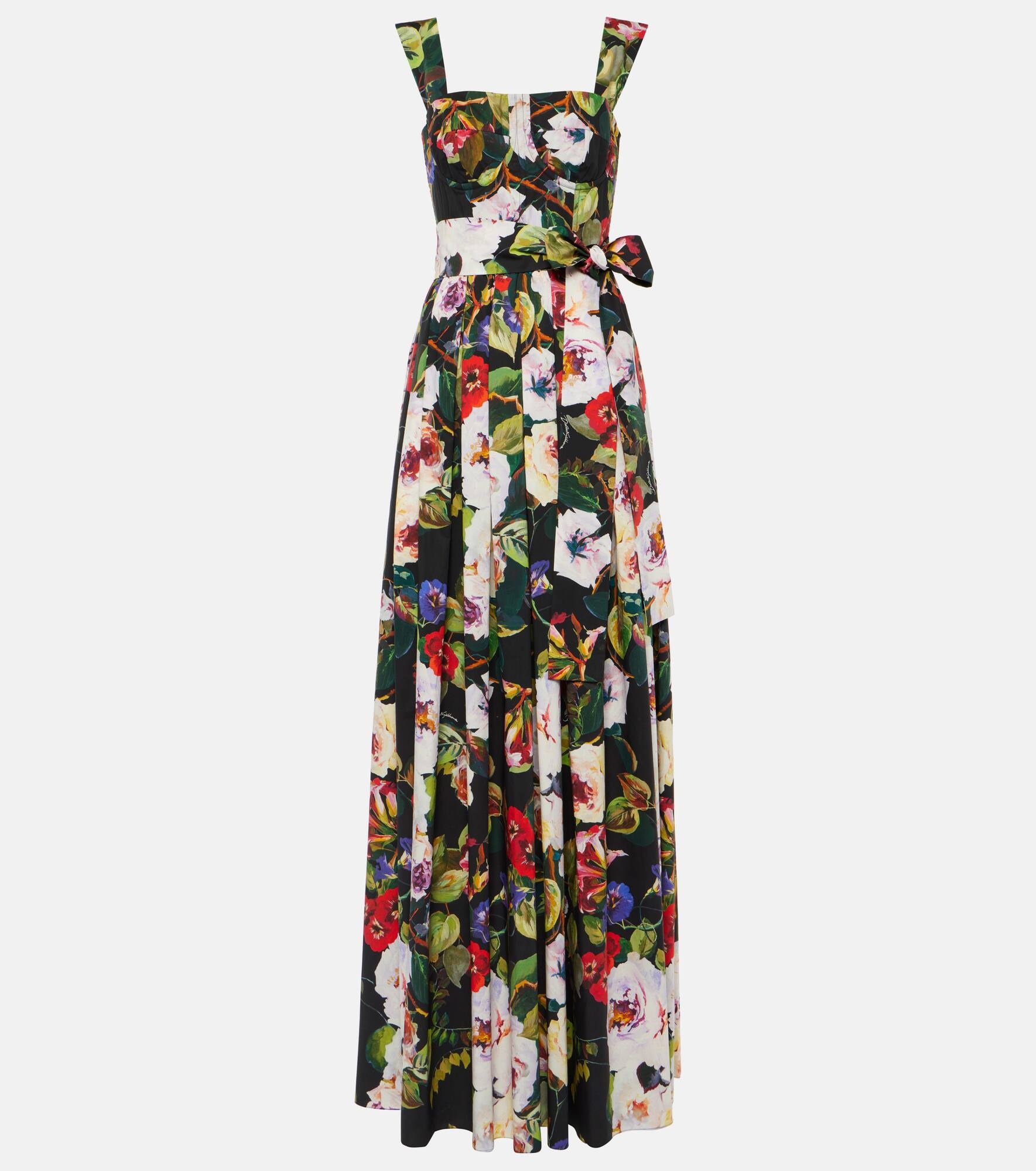 Floral cotton gown - 1