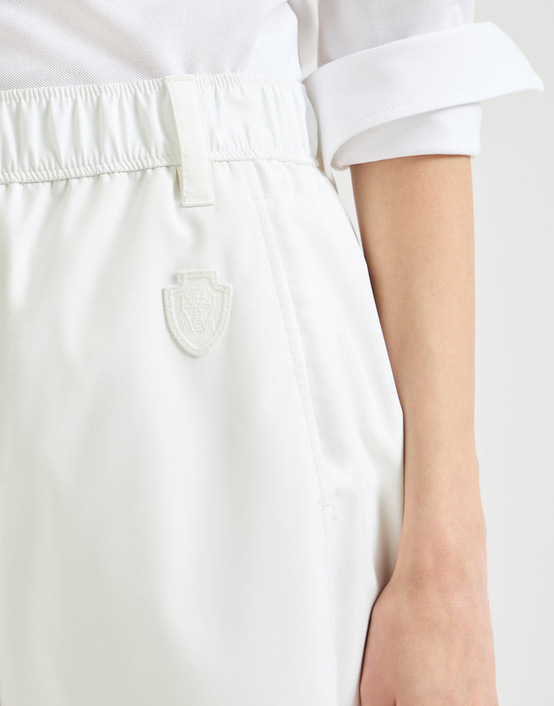 Nylon ergonomic track trousers with logo 4