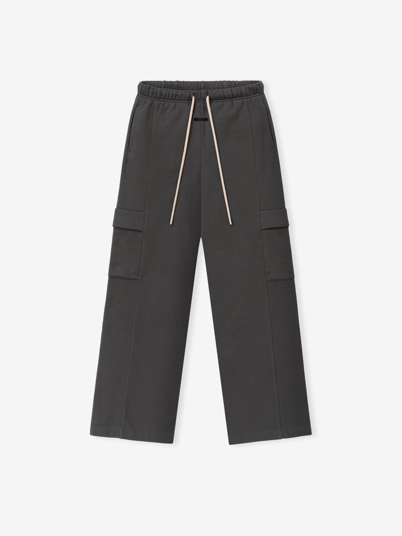 Womens Fleece Cargo Relaxed Sweatpant - 1