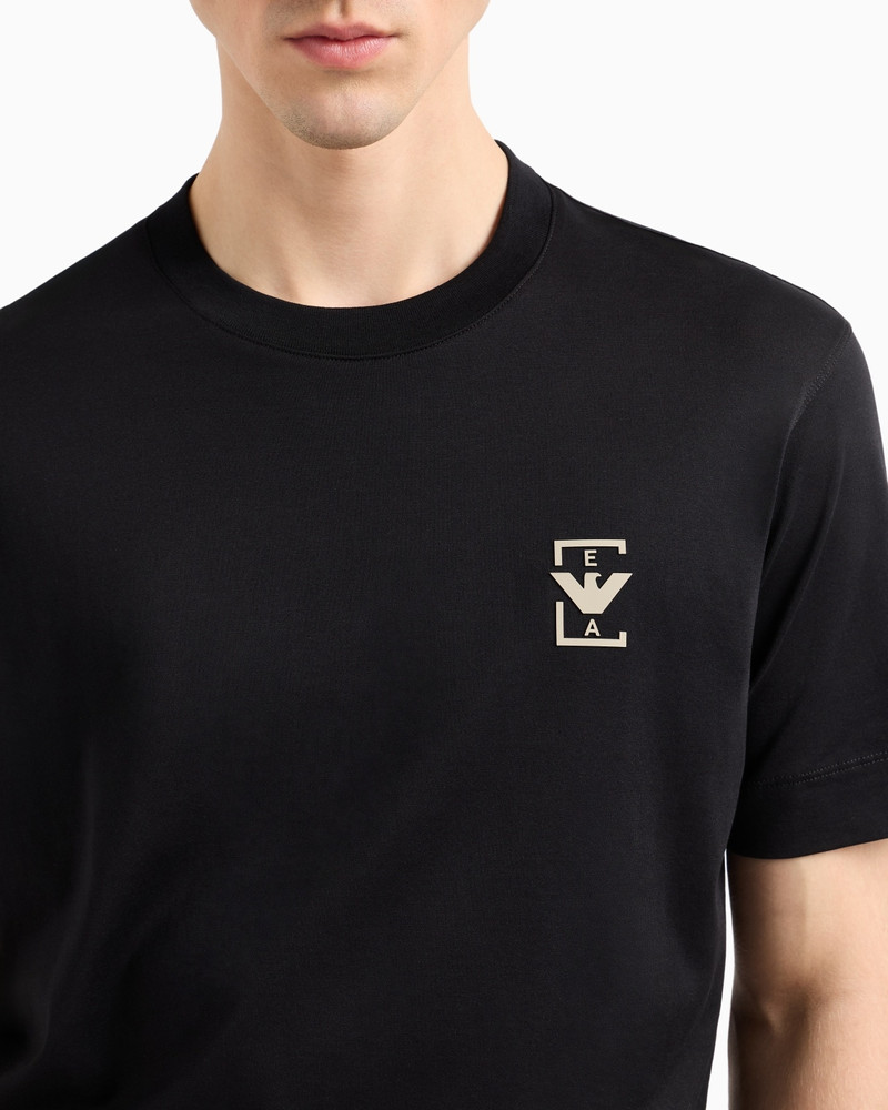 ASV JERSEY T-SHIRT WITH RUBBERISED LOGO PRINT 5