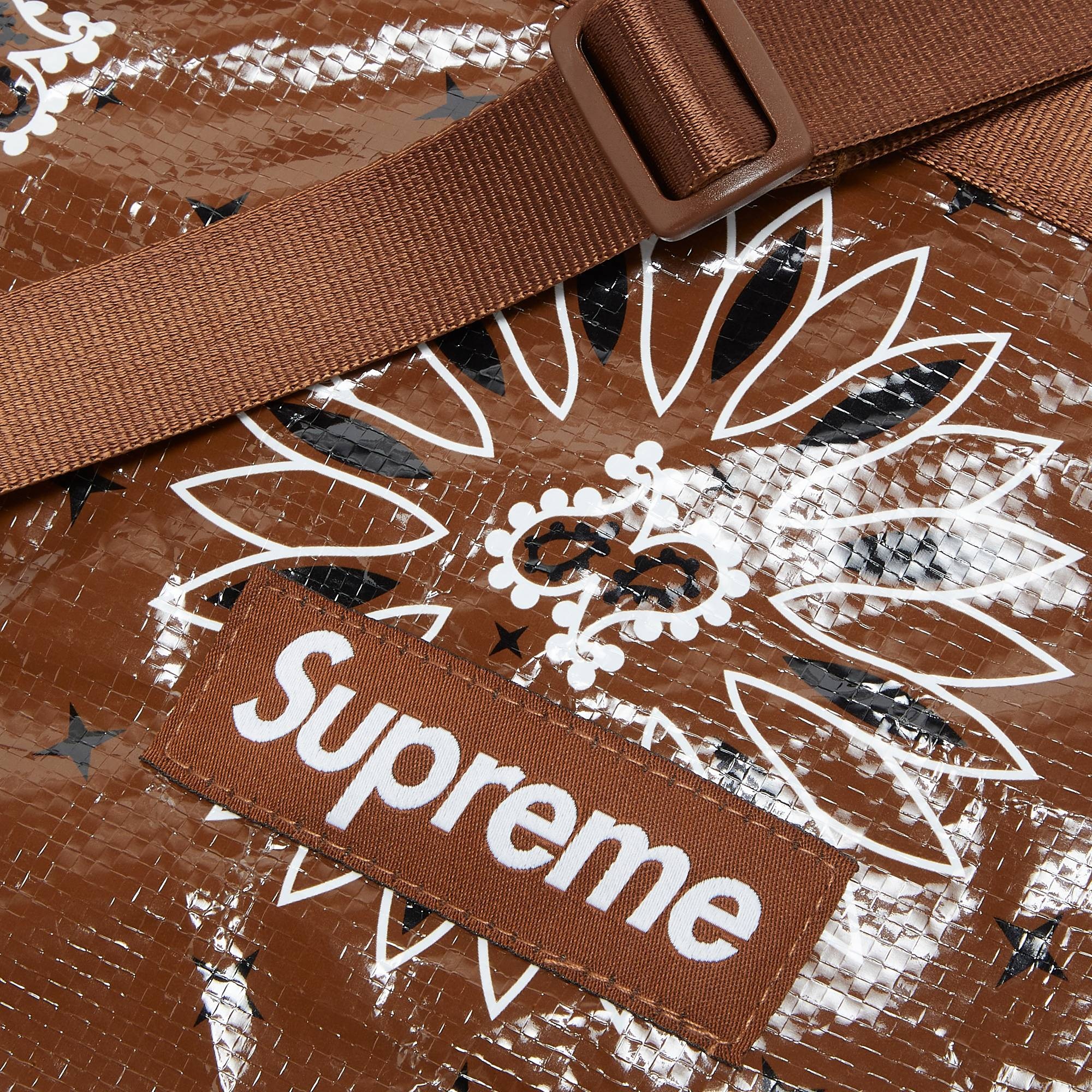 Supreme Bandana Tarp outlet Side Bag 'Brown'