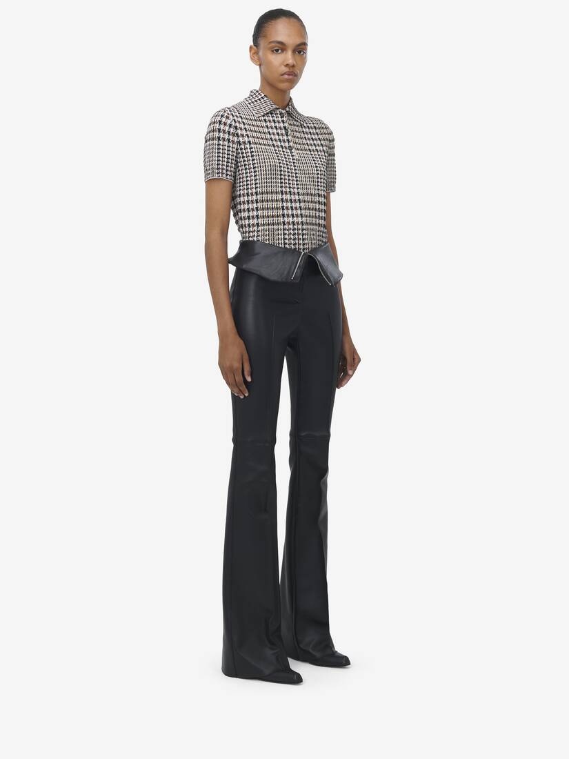 Checked Short Sleeved Top - 4