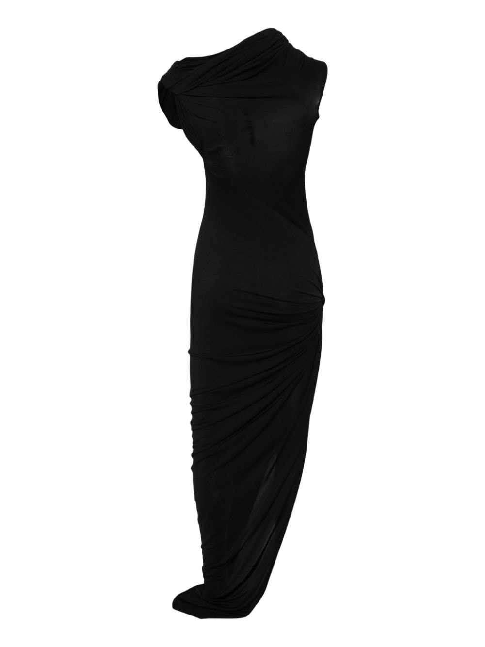 asymmetric jersey maxi dress - 2