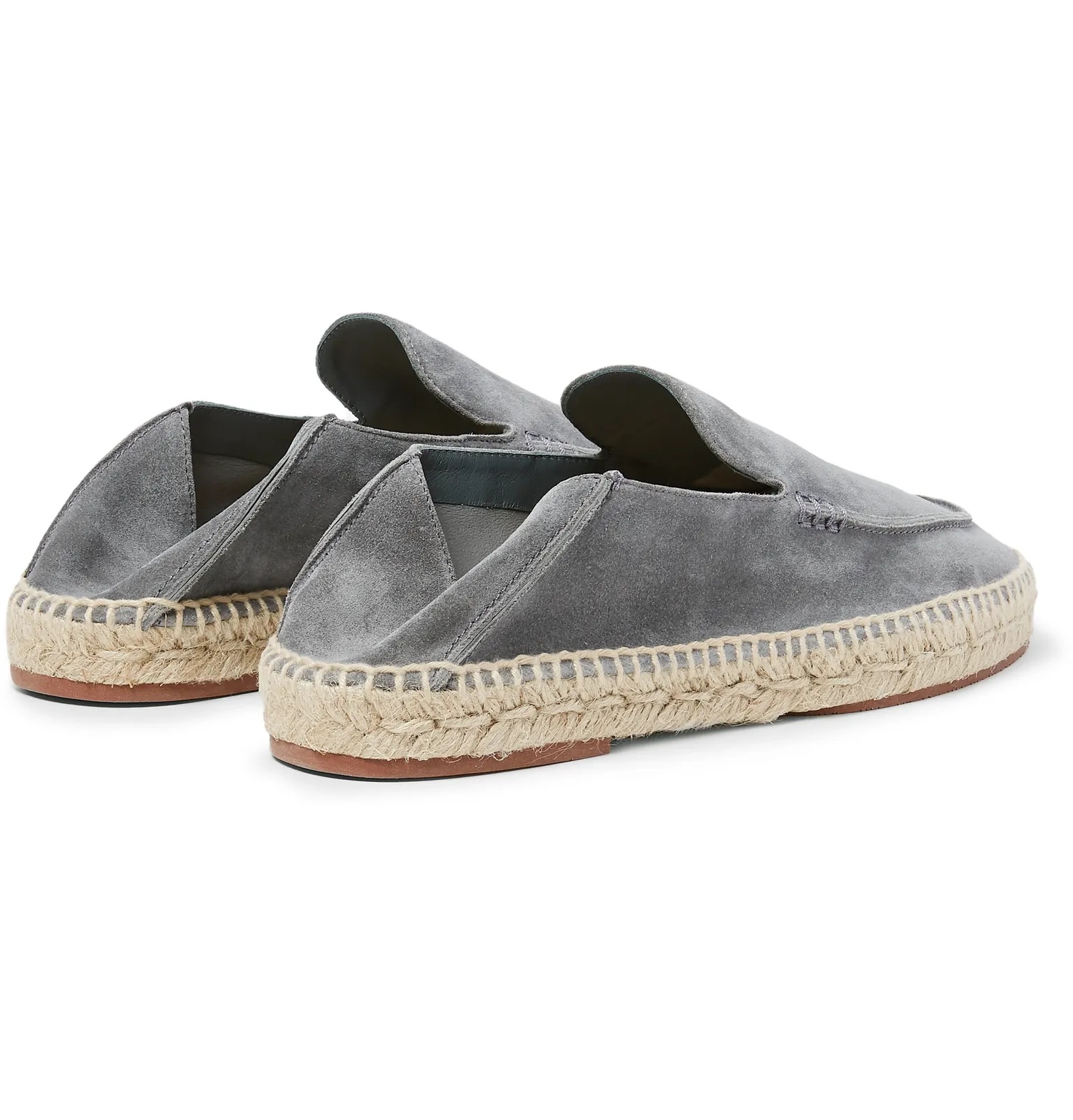 Seaside Walk Collapsible-Heel Suede Espadrilles - 9