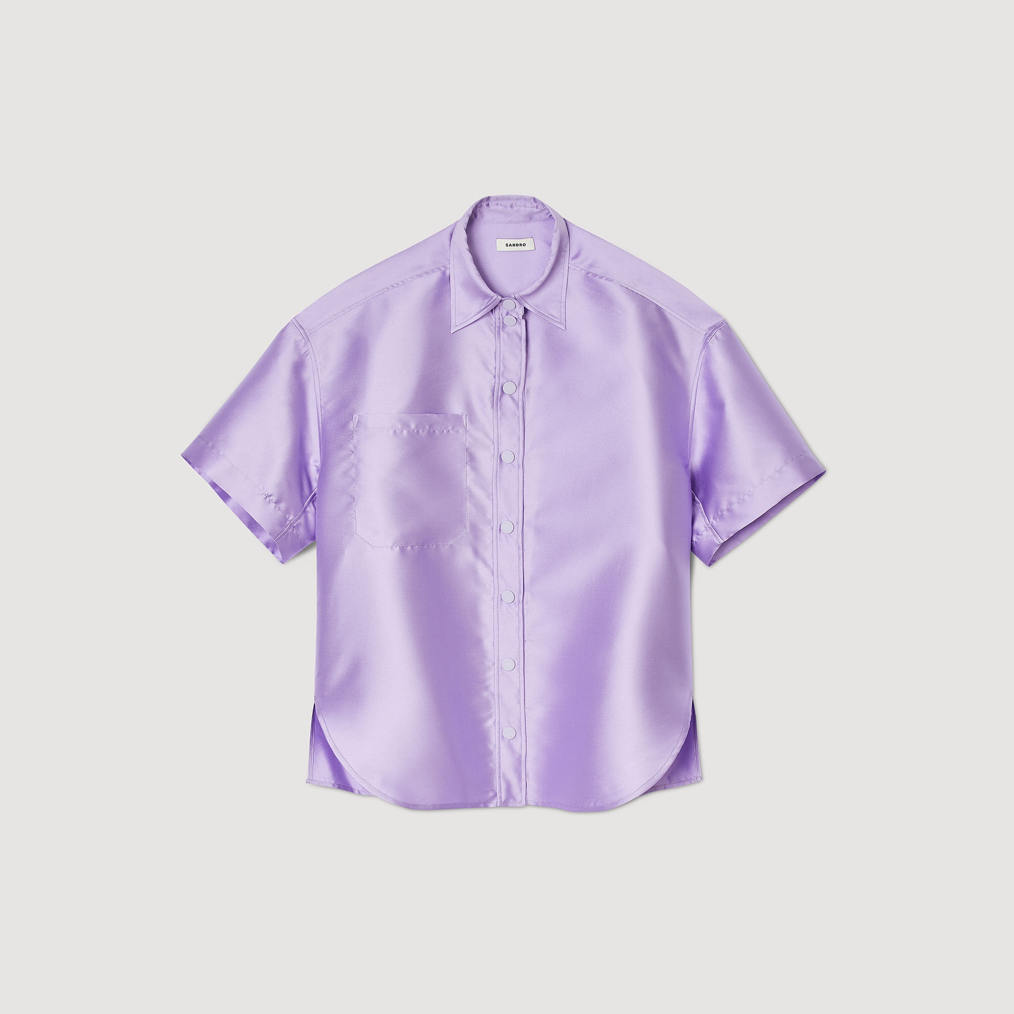 OVERSIZED SATIN SHIRT - 1
