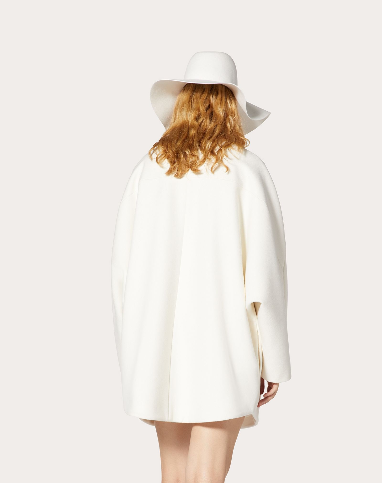 VLogo Signature Compact Drap Coat - 4