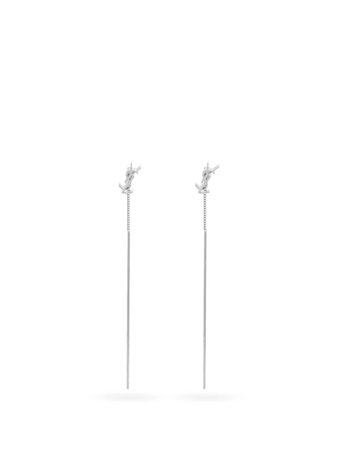 YSL-logo drop earrings - 1