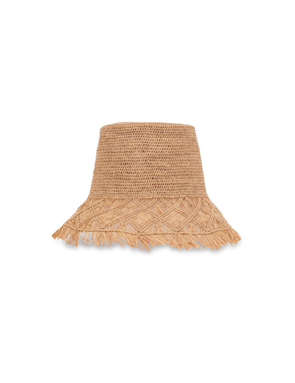 RAFFIA MACRAME BUCKET HAT - 3