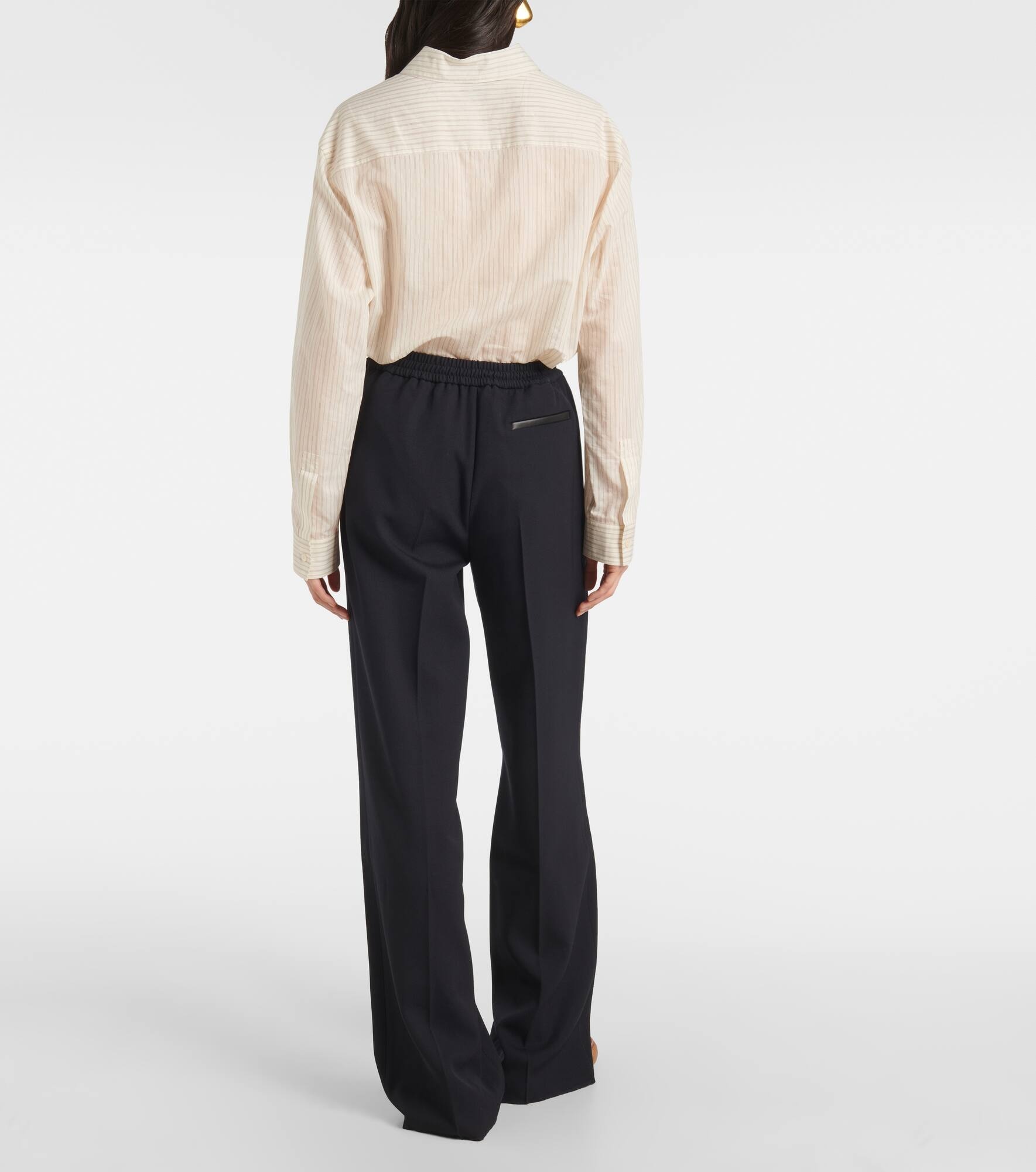 Wool wide-leg pants - 3