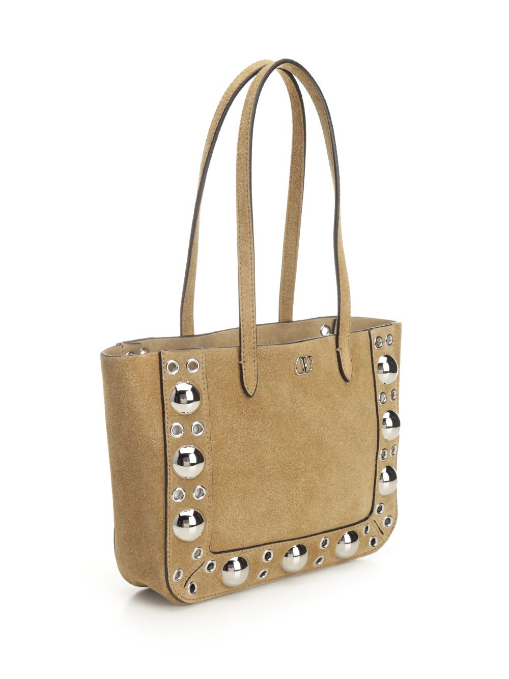 Mini Tote | Nellcote | Frame Suede A./Pall.Multi Studs-Logo Shoulder Bags Brown - 2