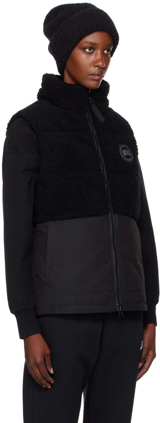 Black 'Black Label' Elora Down Vest - 2