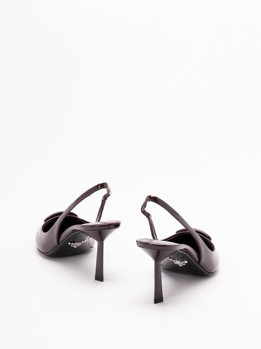 Prada Women Patent Leather Slingback Pumps - 3