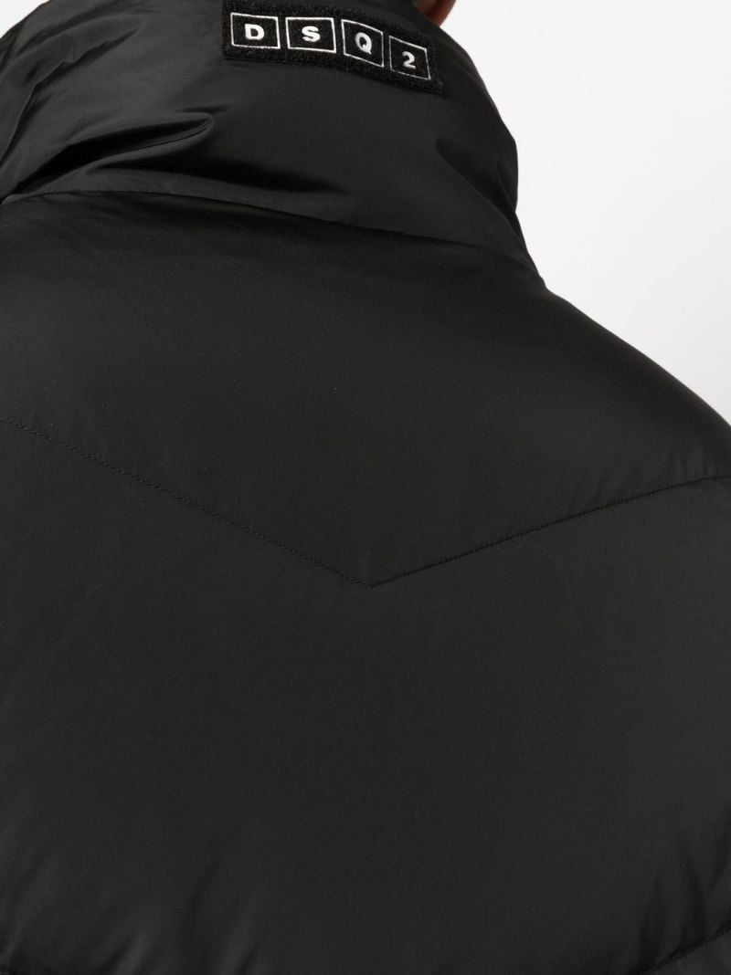 zipped-up padded coat - 5