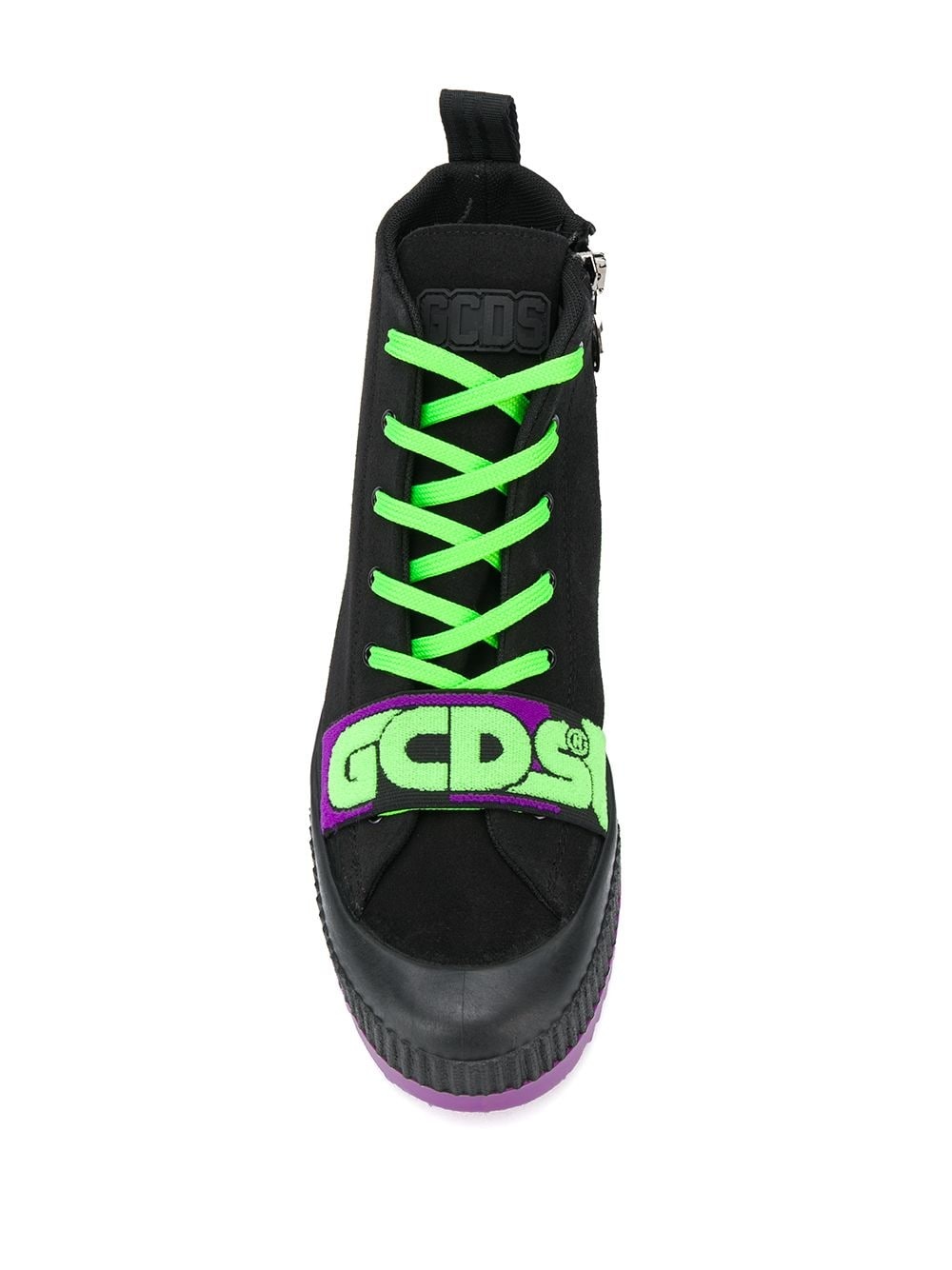 logo strap high-top sneakers - 4