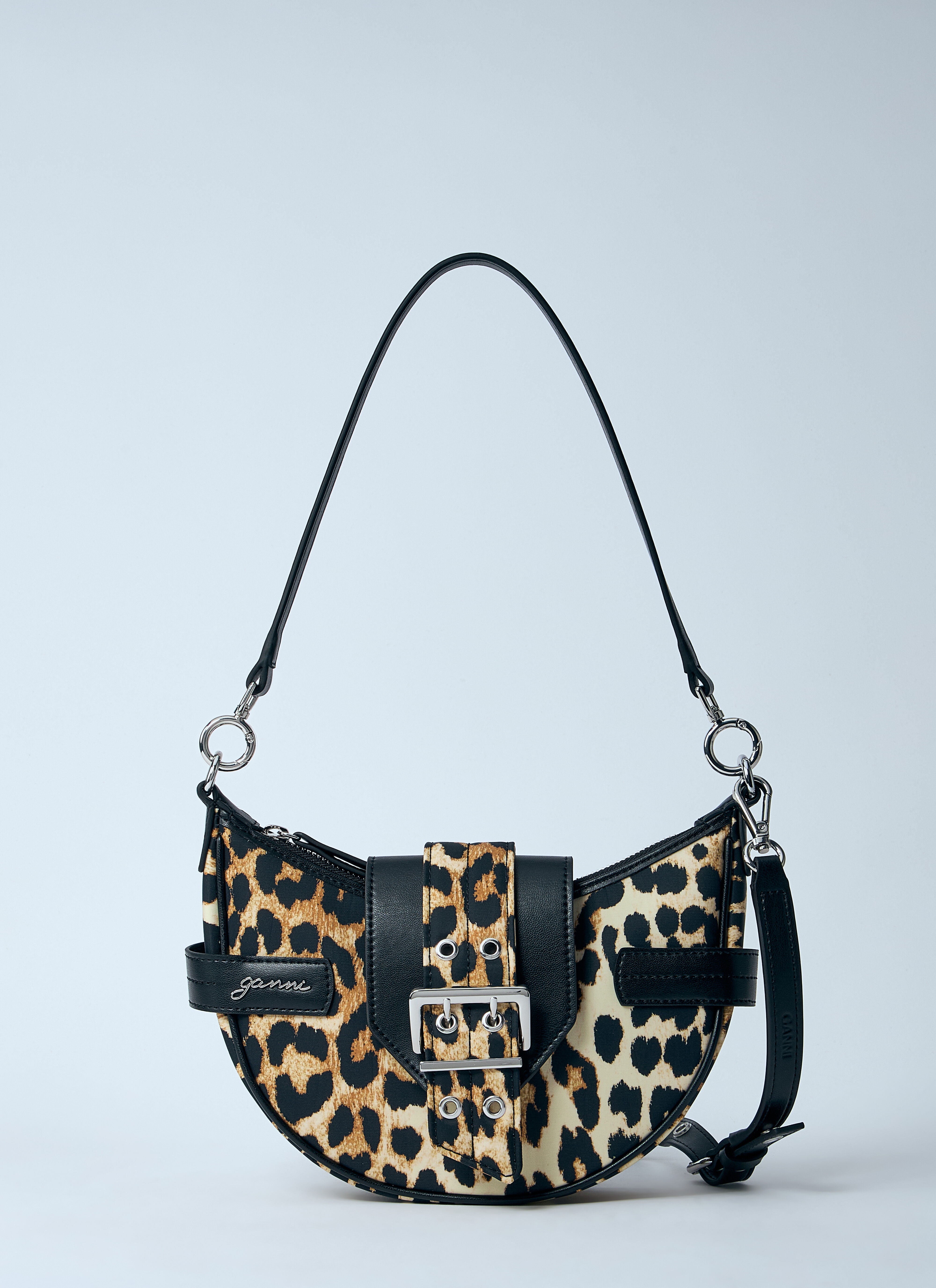 Small Leopard Bucky Crossbody Bag - 1