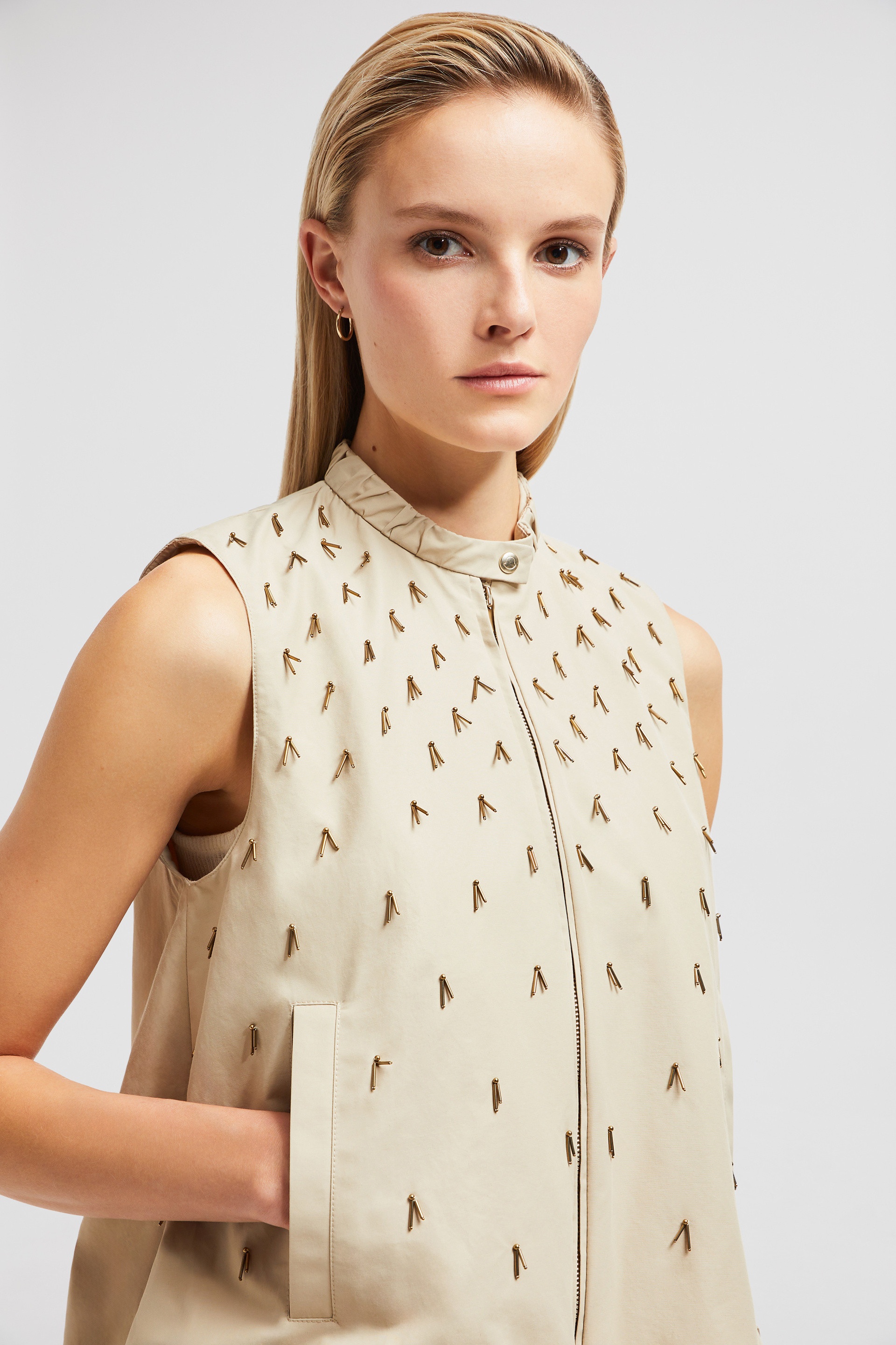Gruilly Beaded Cotton Vest - 7