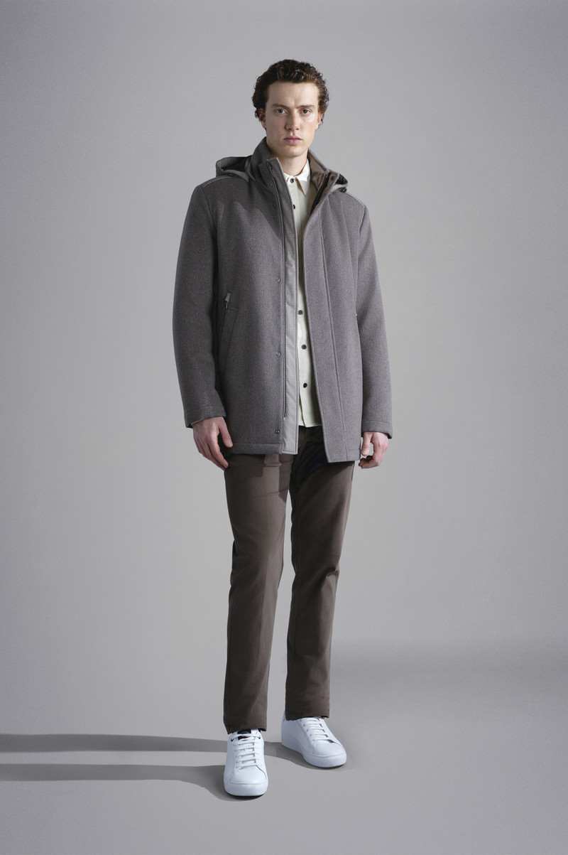 Paul & Shark LOROPIANA® GREEN STORM SYSTEM CASHMERE CAR COAT outlook