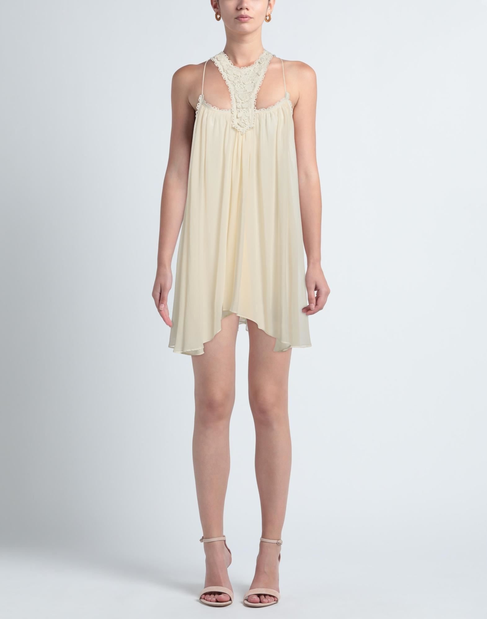 Beige Women's Short Dress - 3