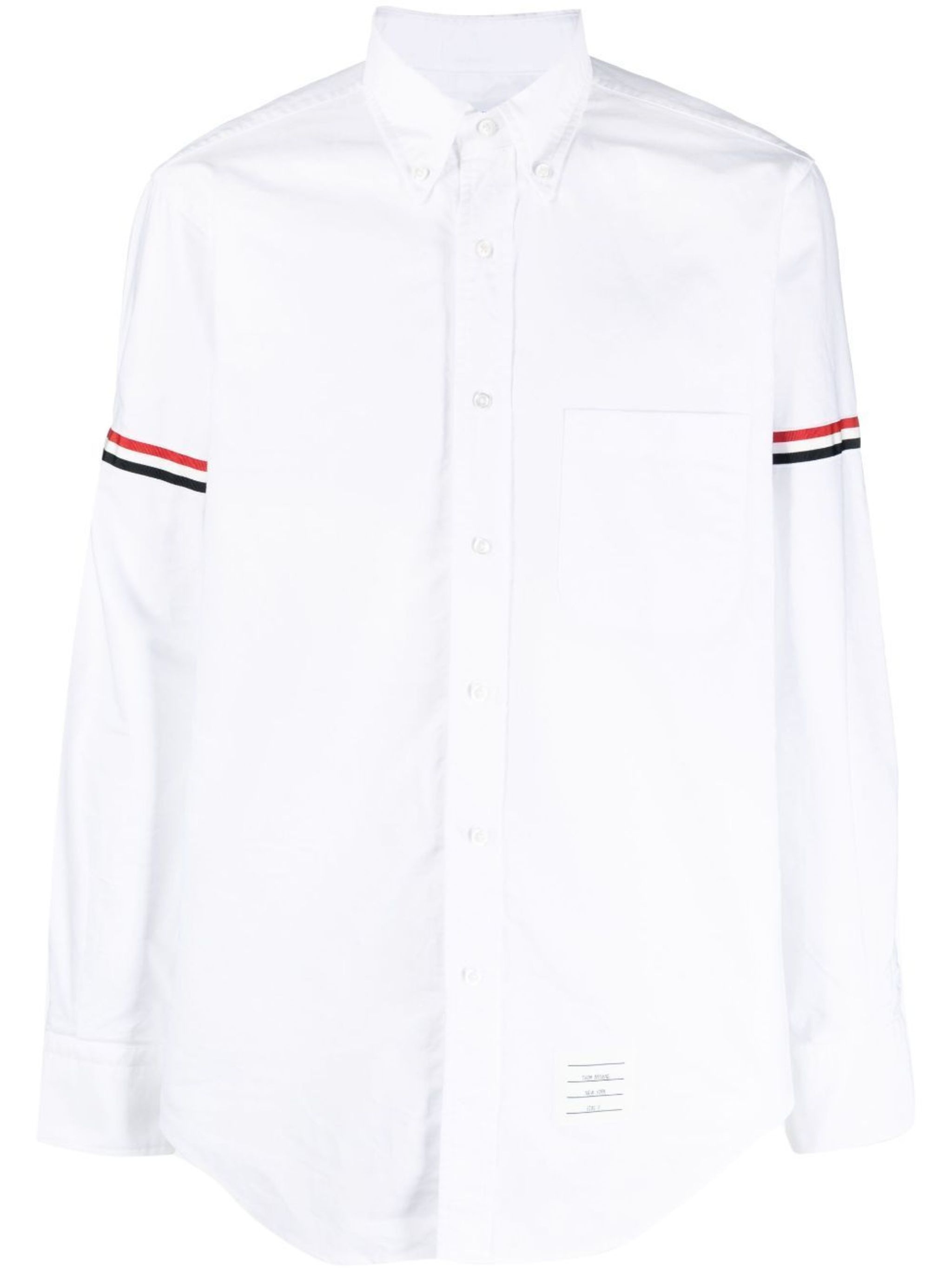 RWB-stripe cotton shirt - 1