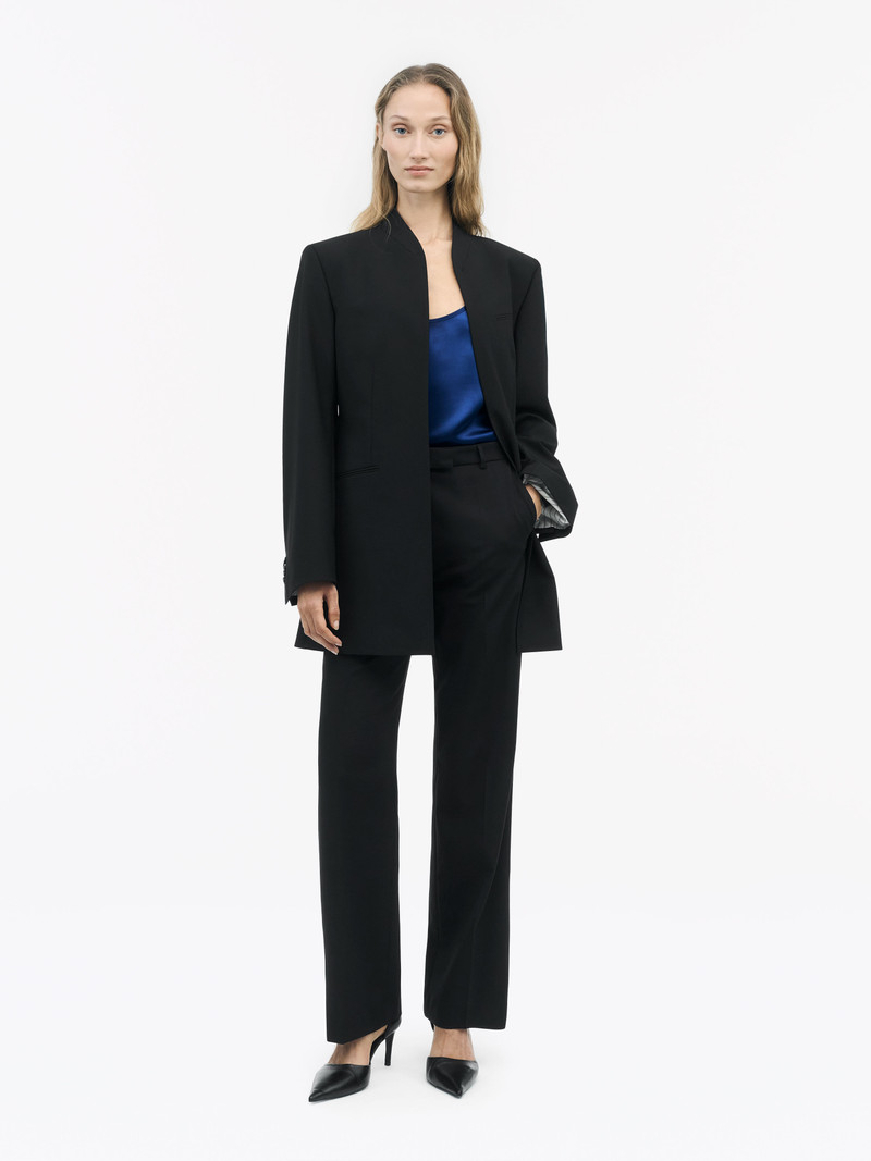 TIGER OF SWEDEN Everly Black Collarless Blazer outlook
